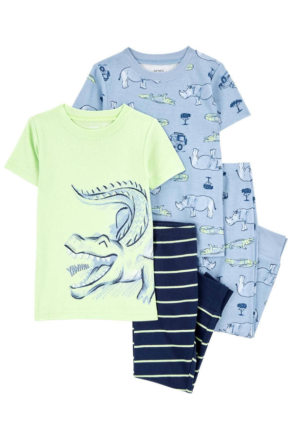 Carter's Küçük Erkek Çocuk Pijama Set 4'lü Paket 2S380510