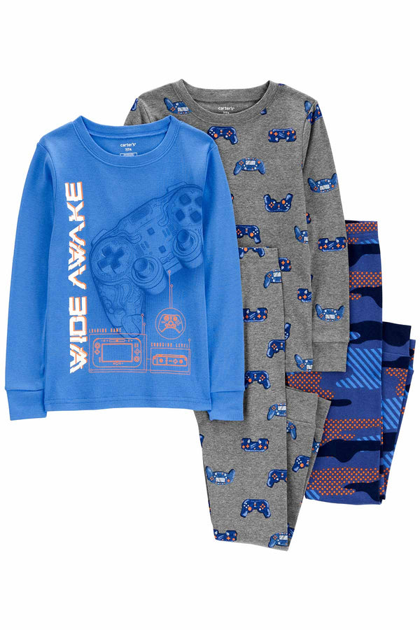 Carters Erkek Çocuk Pijama Set 4'lü Paket 3R496410R