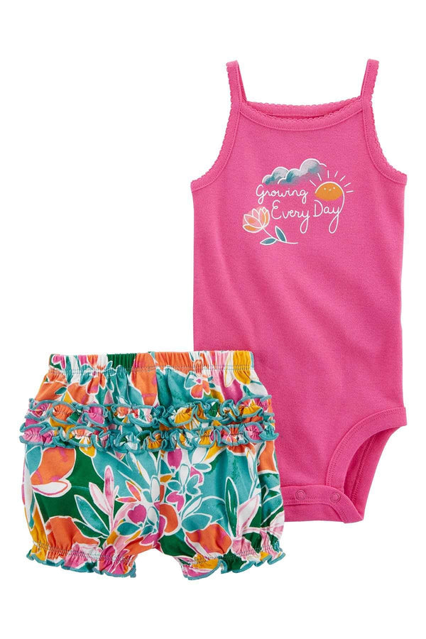 Carters Layette Pembe Kız Bebek Alt Üst Set 1P323910P