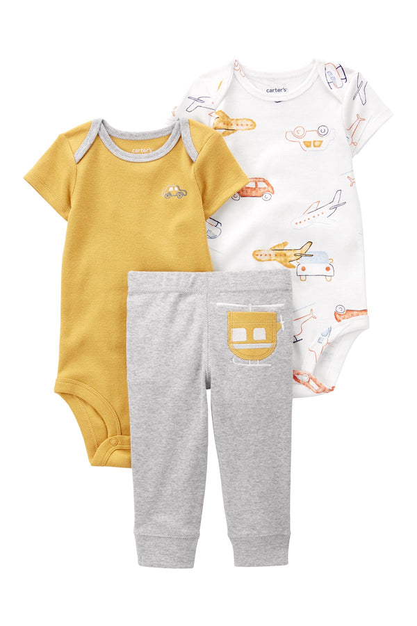 Carters Layette Renkli Erkek Bebek 3Lü Set 1P571510R