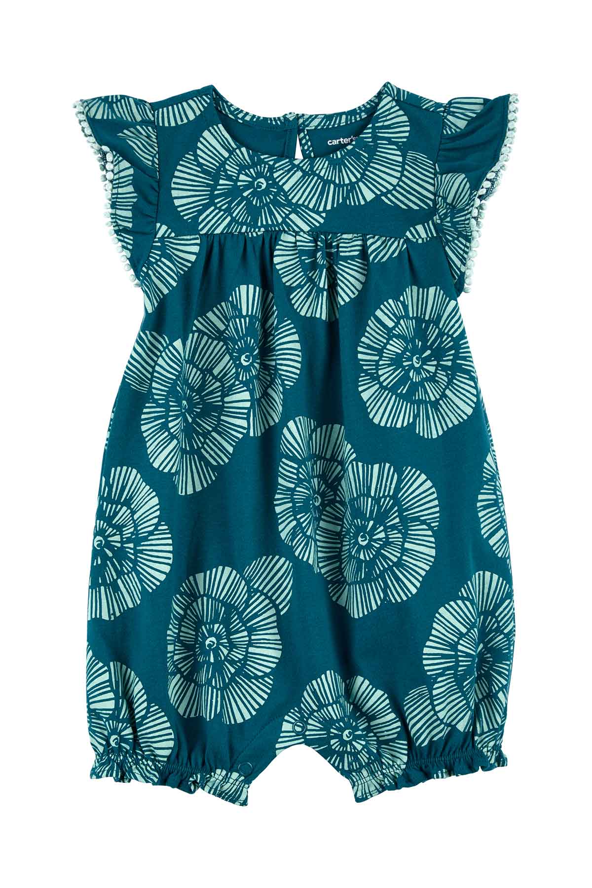 Carters Mavi Kız Bebek Kısa Tulum 1O950910M