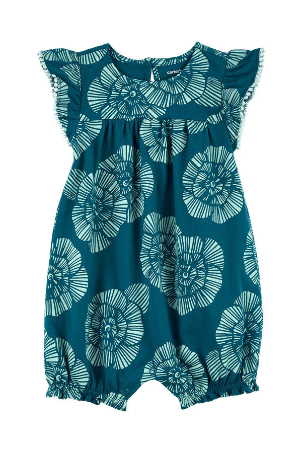 Carters Mavi Kız Bebek Kısa Tulum 1O950910M