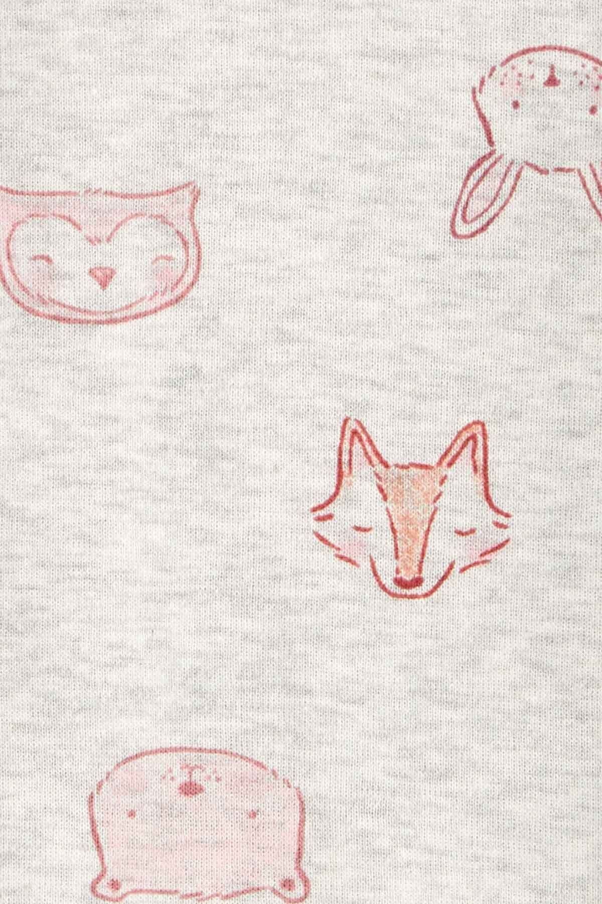 Carters Renkli Layette Kız Bebek Body Pantolon Set 3'lü Paket 1R549710R