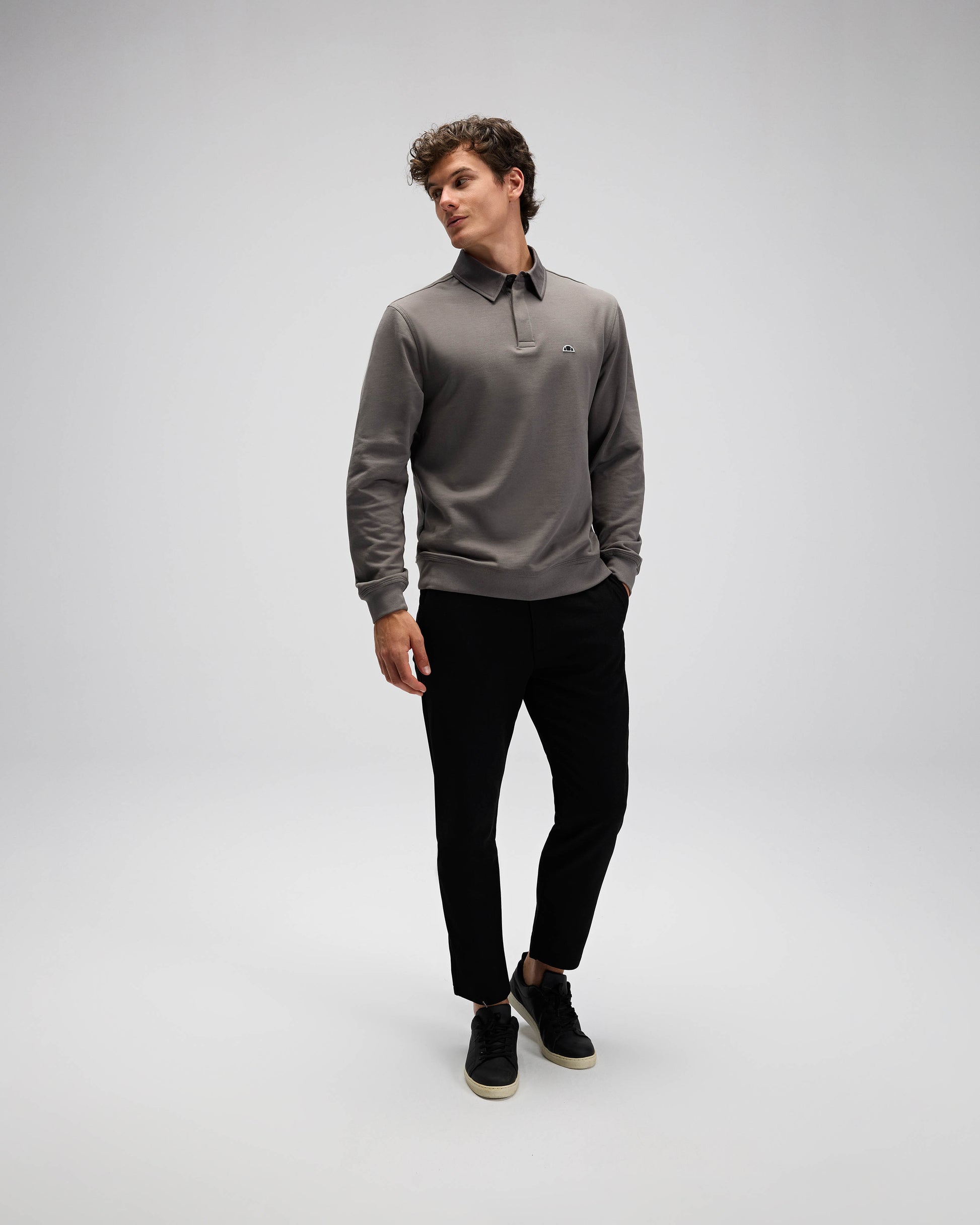 ELLESSE Erkek Antrasit Polo Sweatshirt EM607ANT