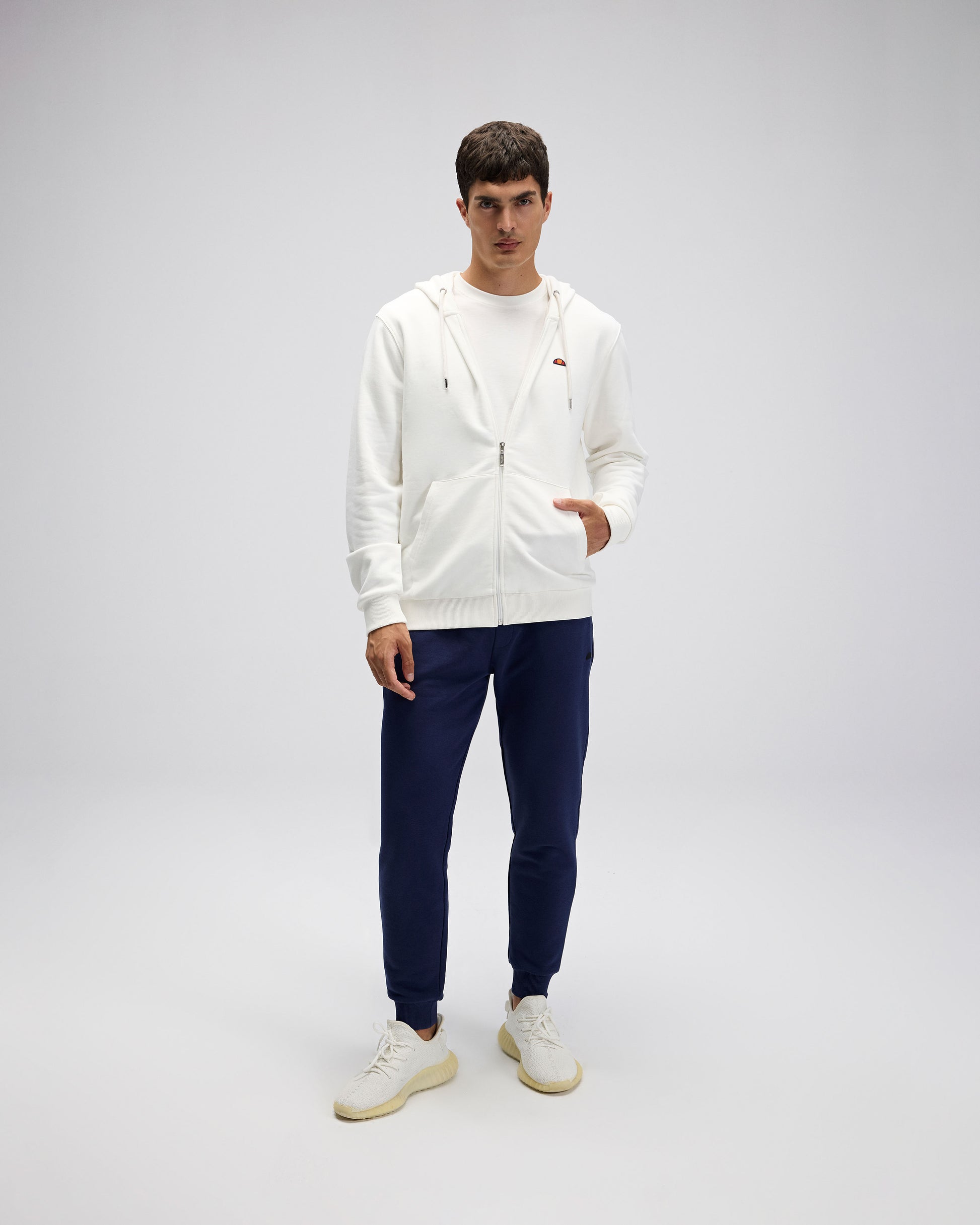 ELLESSE Erkek Beyaz Kapüşonlu Sweat EM581OF
