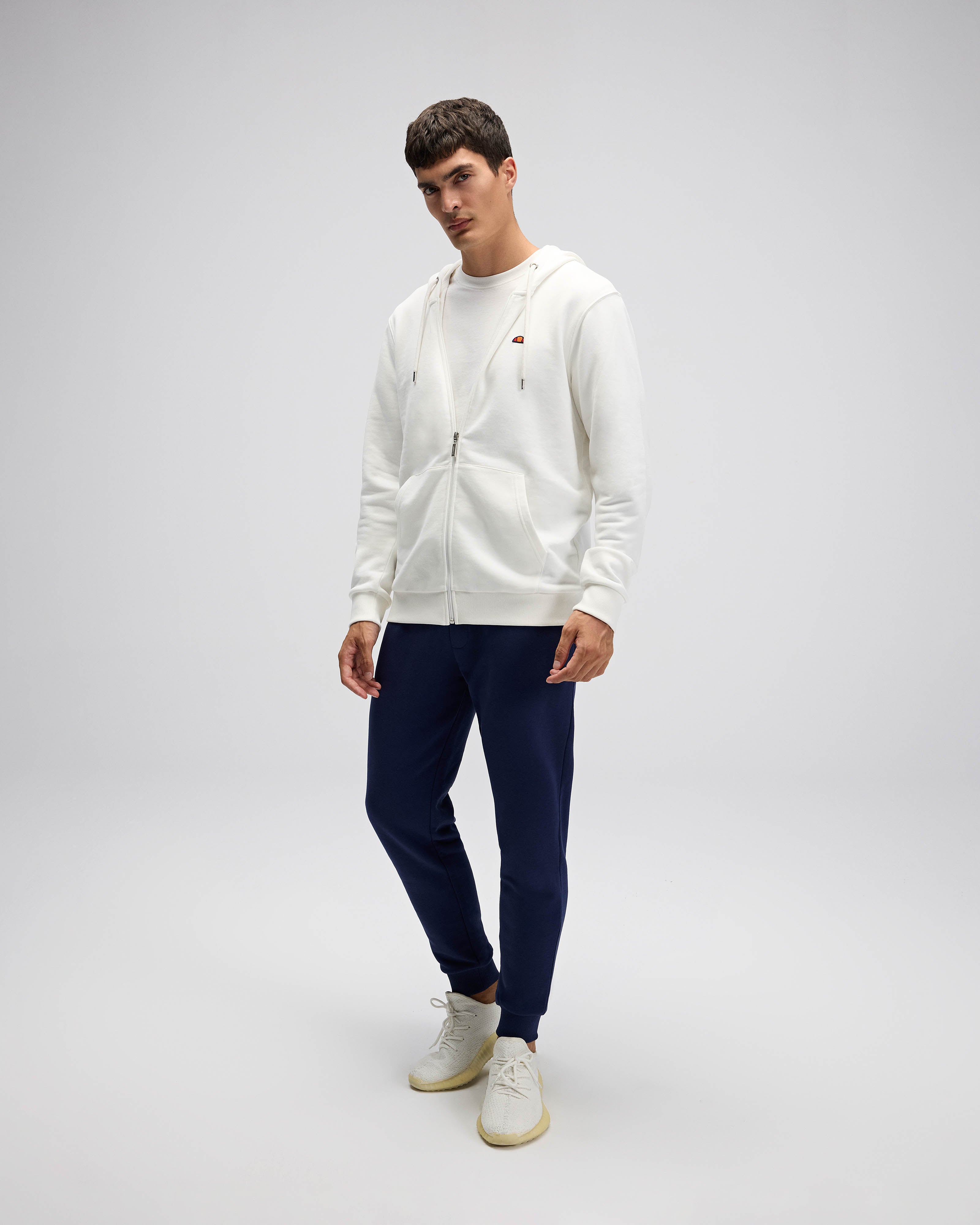 ELLESSE Erkek Beyaz Kapüşonlu Sweat EM581OF