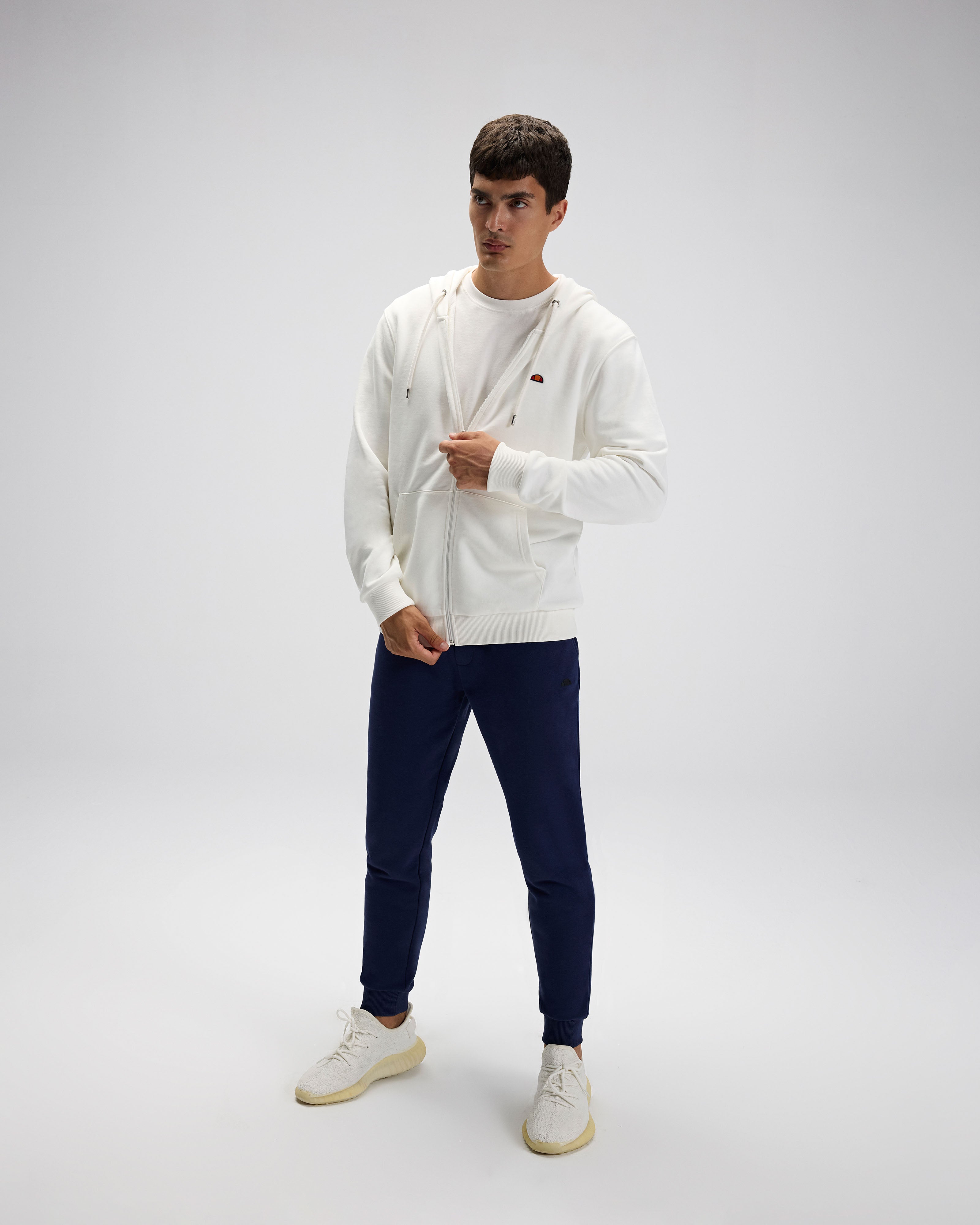 ELLESSE Erkek Beyaz Kapüşonlu Sweat EM581OF