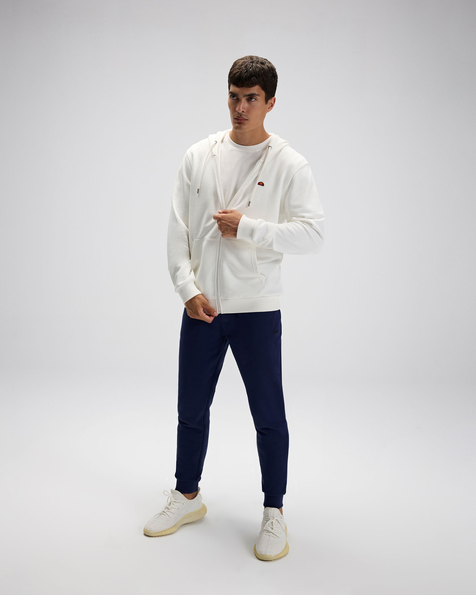ELLESSE Erkek Beyaz Kapüşonlu Sweat EM581OF