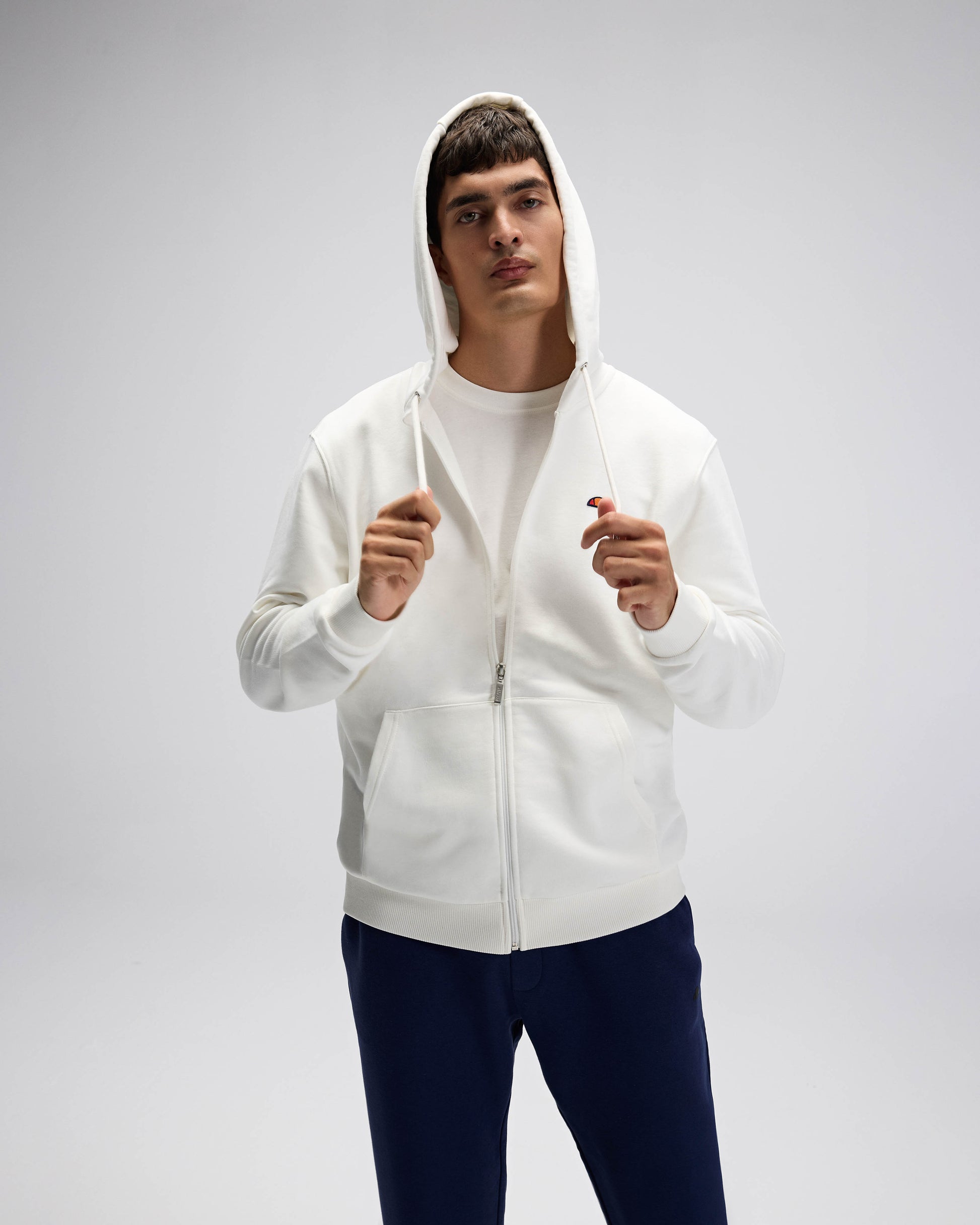 ELLESSE Erkek Beyaz Kapüşonlu Sweat EM581OF