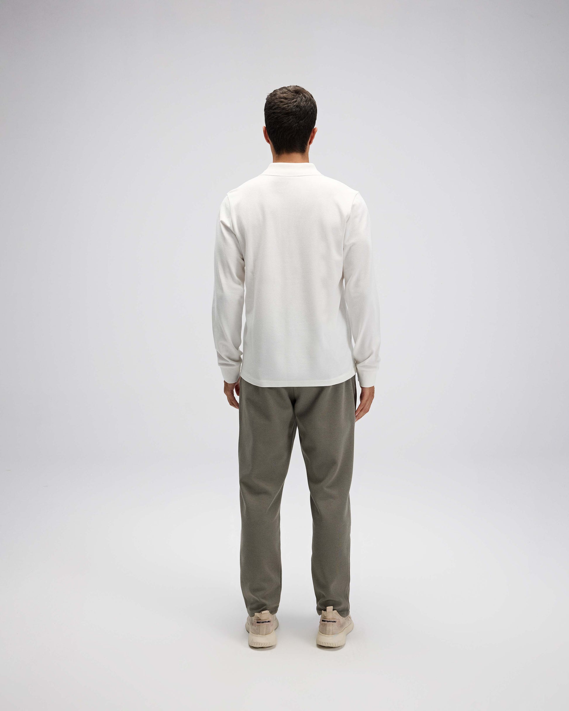 ELLESSE Erkek Beyaz Polo Sweatshirt EM582OF