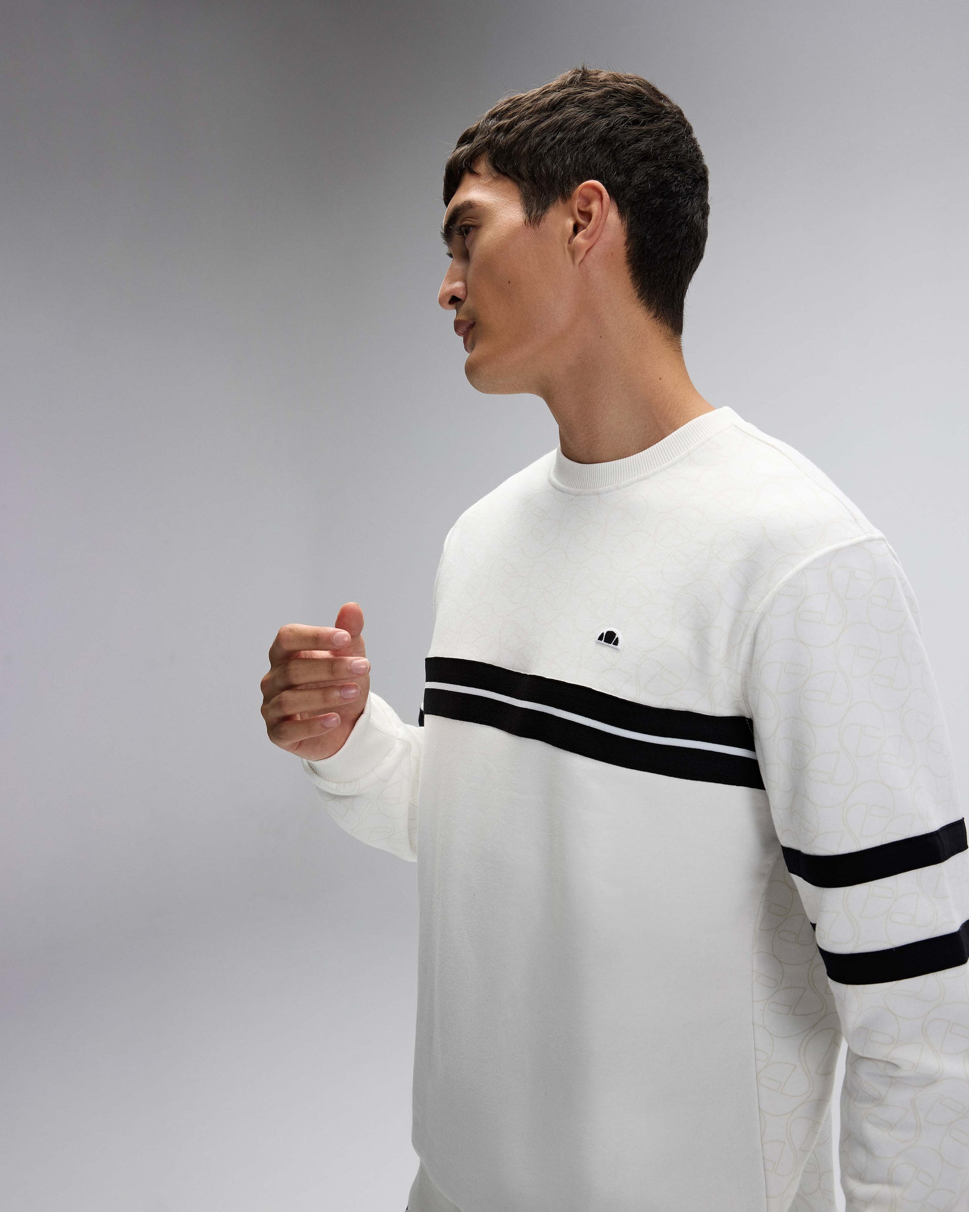 ELLESSE Erkek Beyaz Sweatshirt EM618OF
