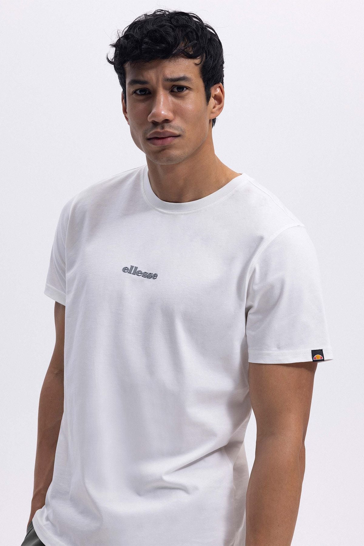 Ellesse Erkek Bisiklet Yaka Beyaz Tişört EM462OF