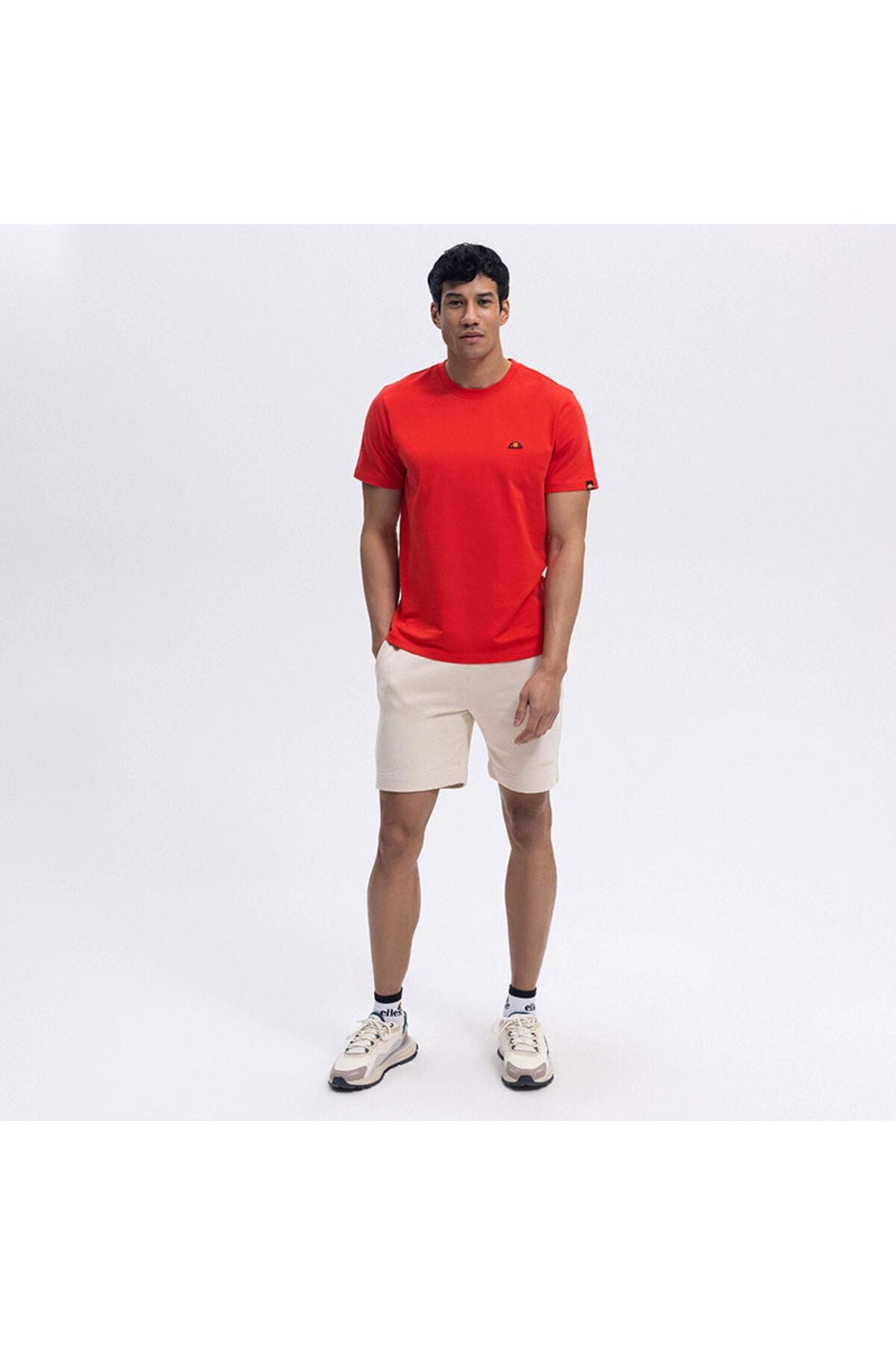 Ellesse Erkek Bisiklet Yaka Kırmızı Tişört EM461RD