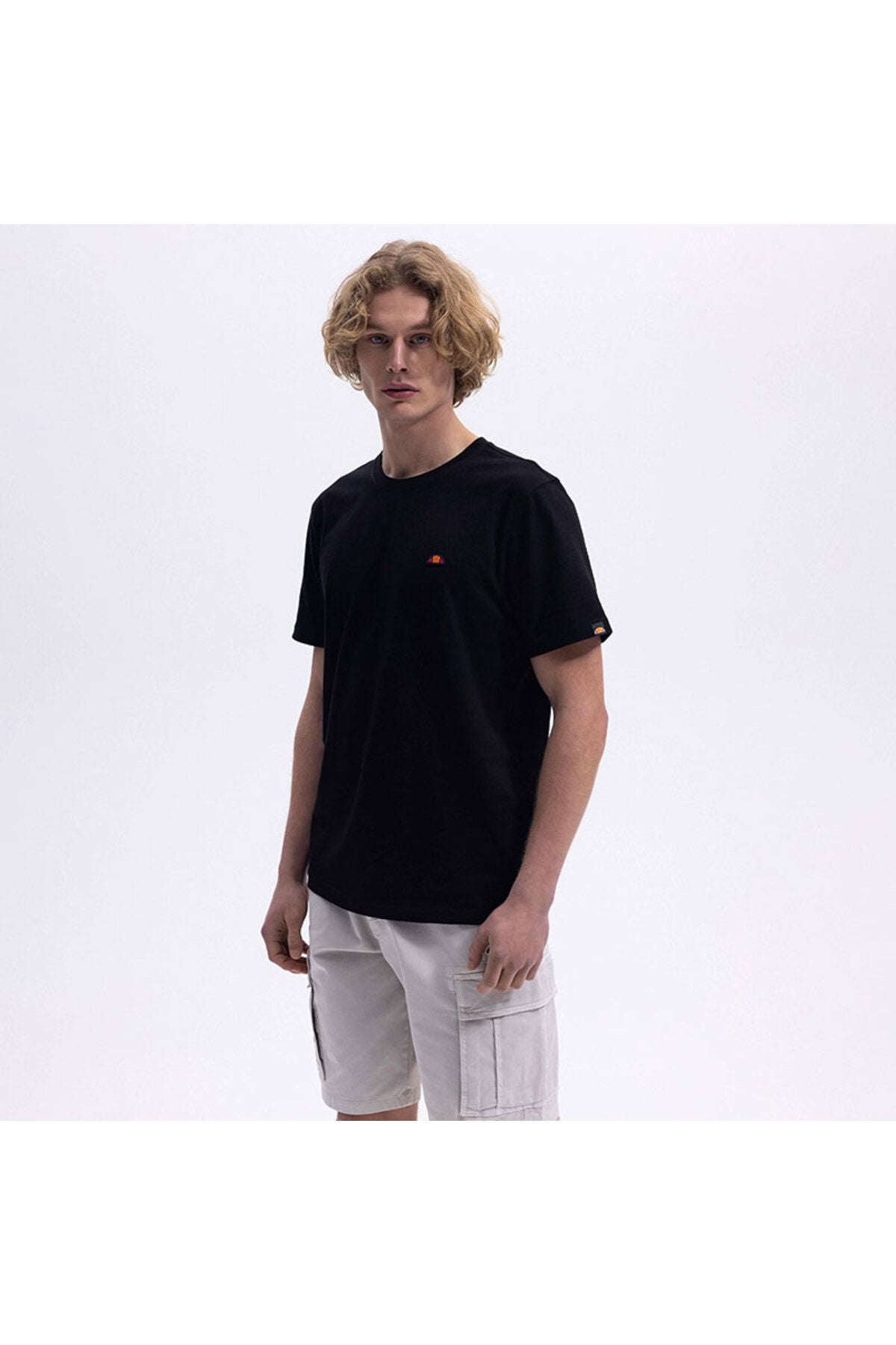 Ellesse Erkek Bisiklet Yaka Siyah Tişört EM461BK