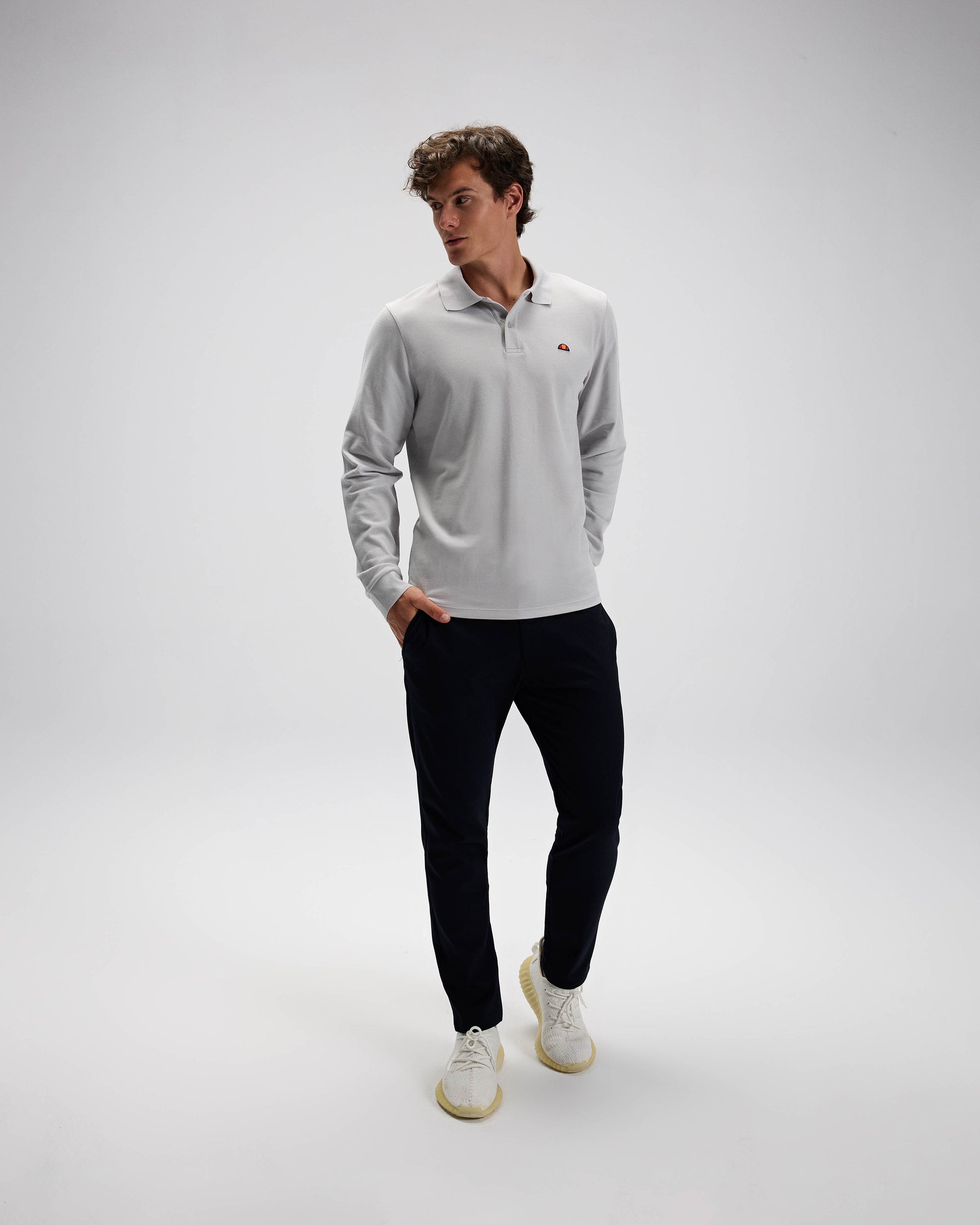 ELLESSE Erkek Gri Polo Sweatshirt EM582GI