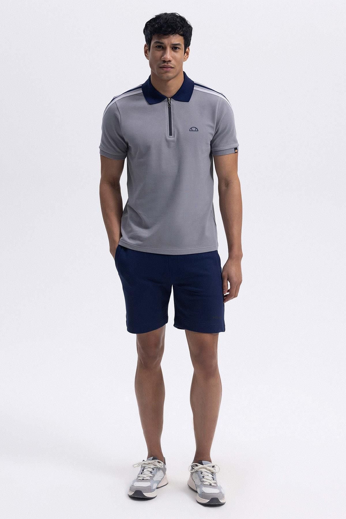 Ellesse Erkek Gri Polo Yaka Tişört EM169