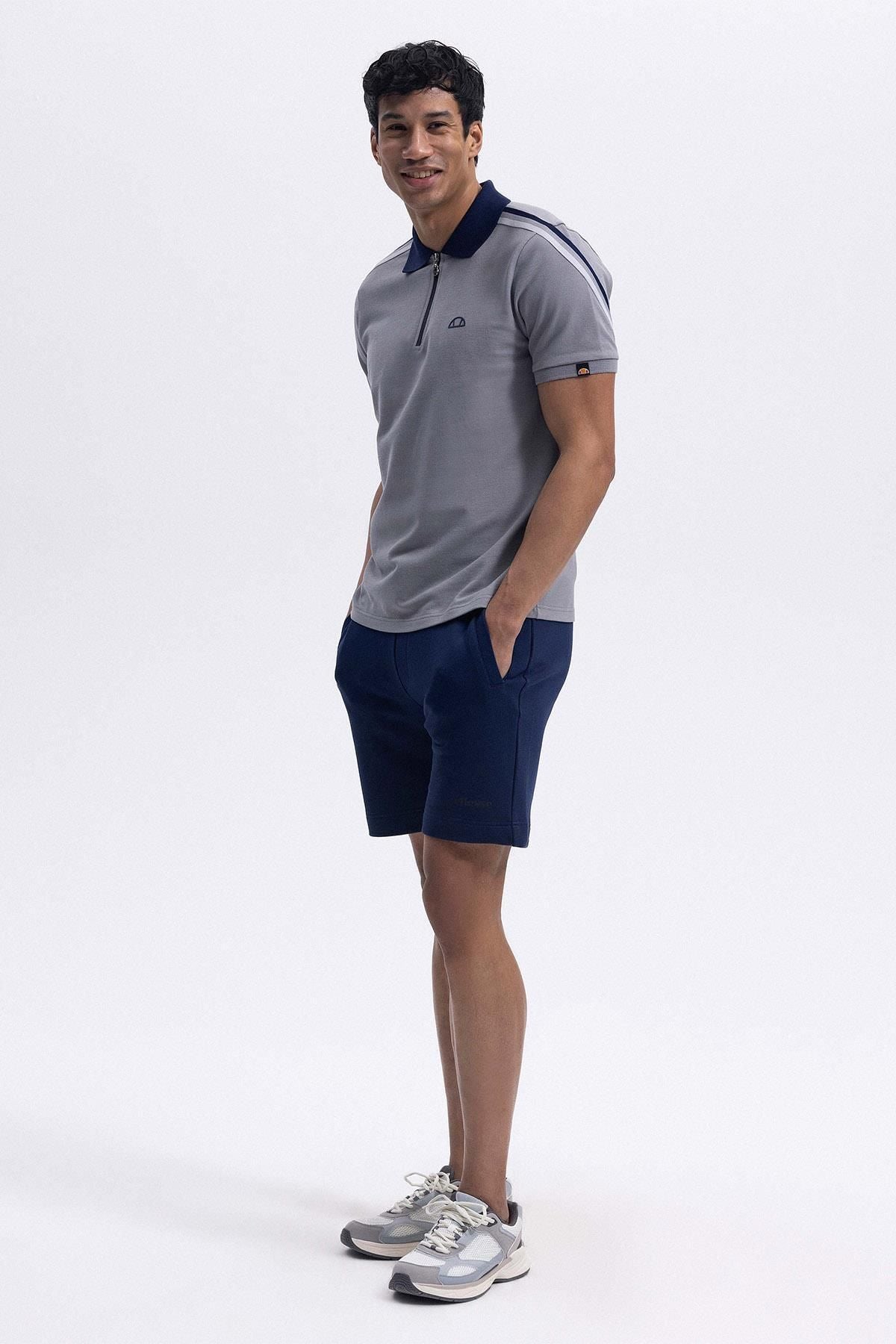 Ellesse Erkek Gri Polo Yaka Tişört EM169