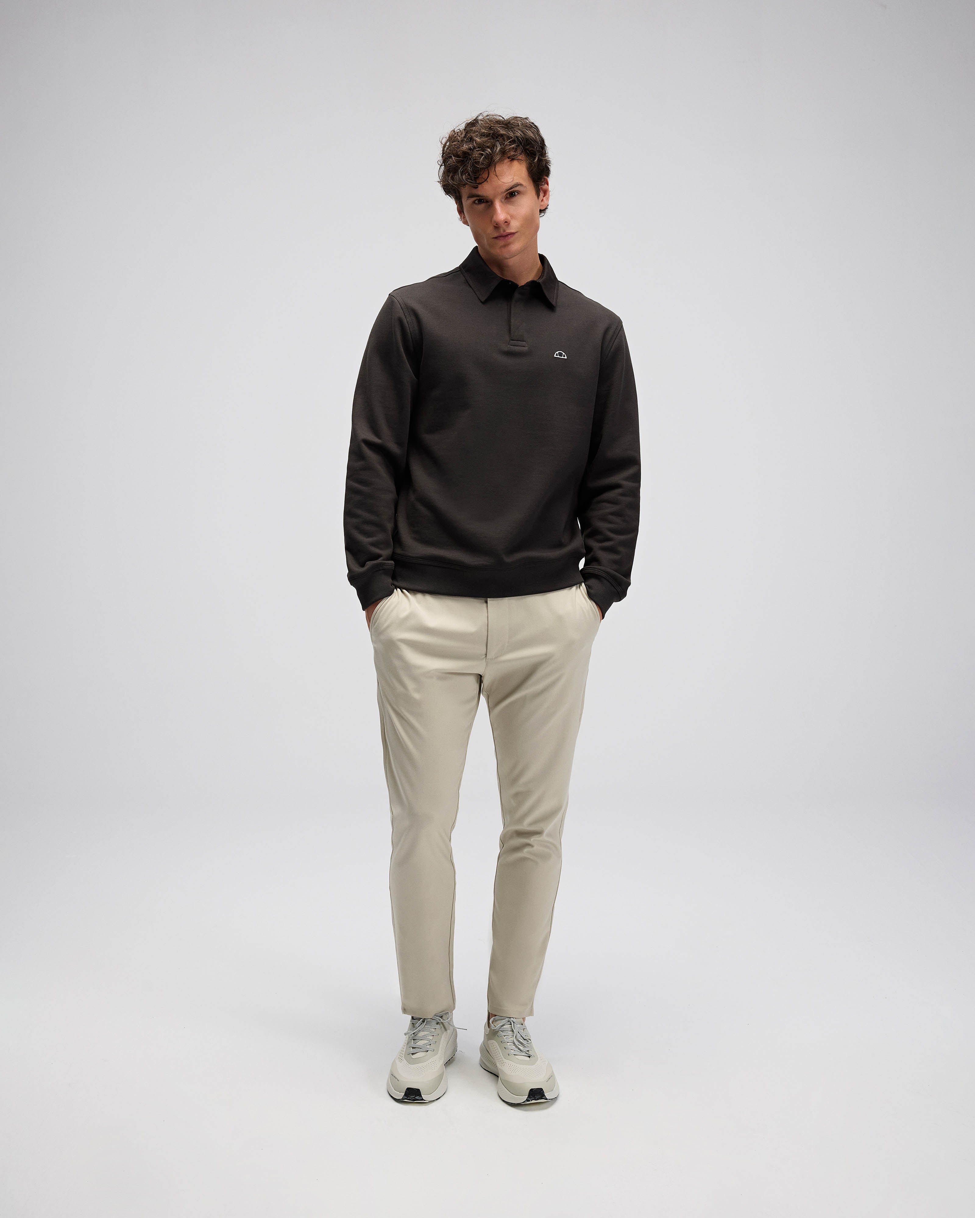 ELLESSE Erkek Haki Polo Sweatshirt EM607KH