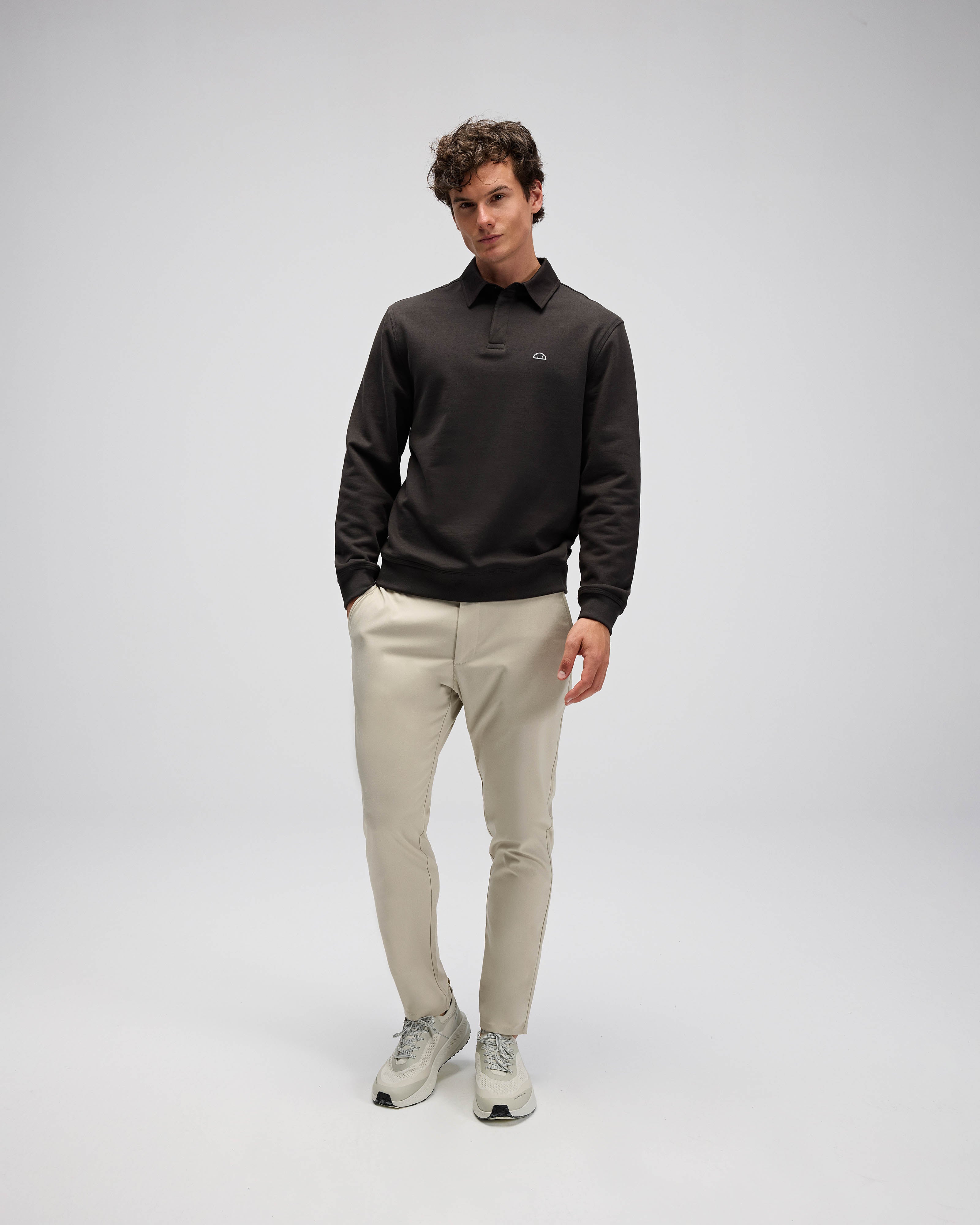 ELLESSE Erkek Haki Polo Sweatshirt EM607KH