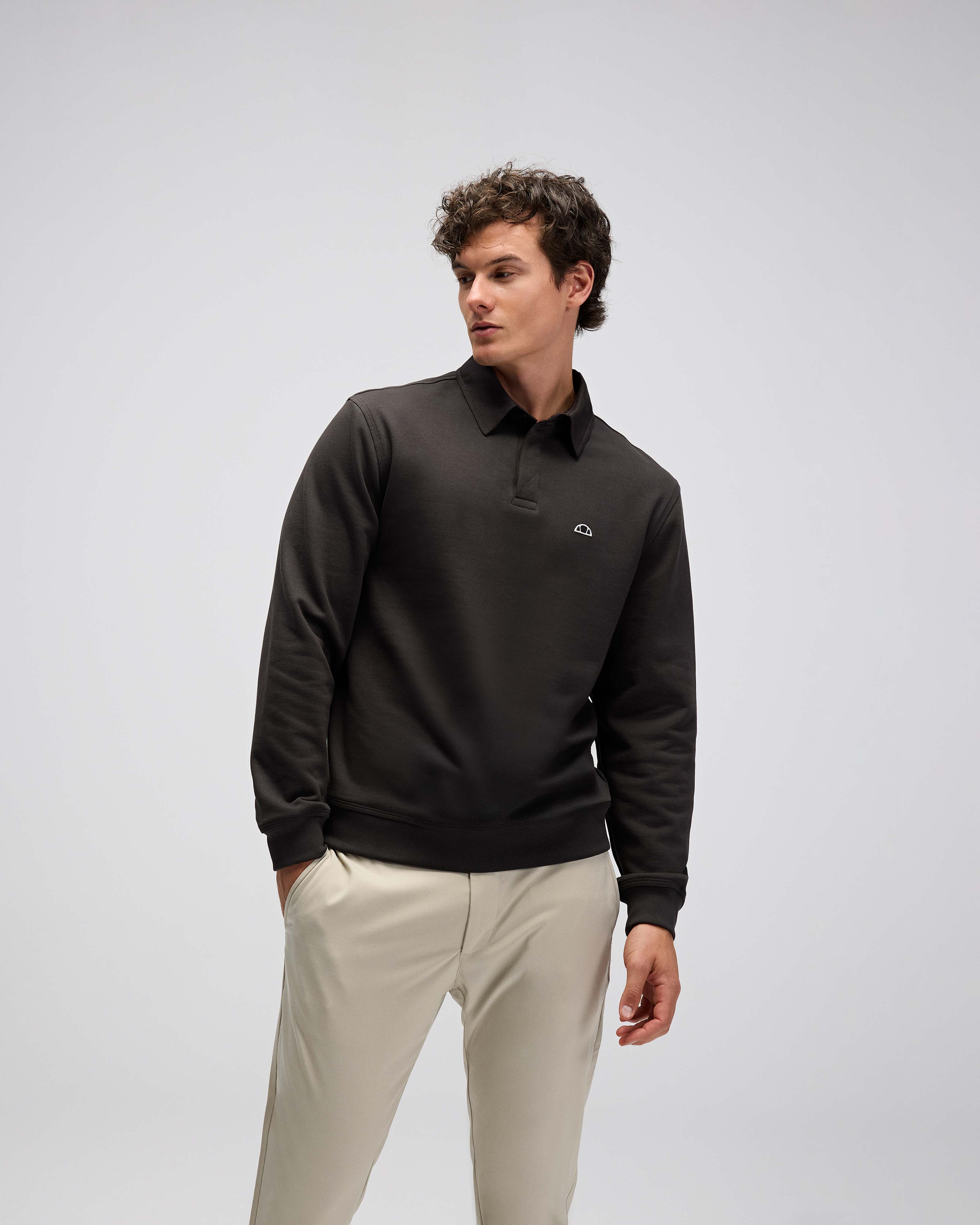 ELLESSE Erkek Haki Polo Sweatshirt EM607KH