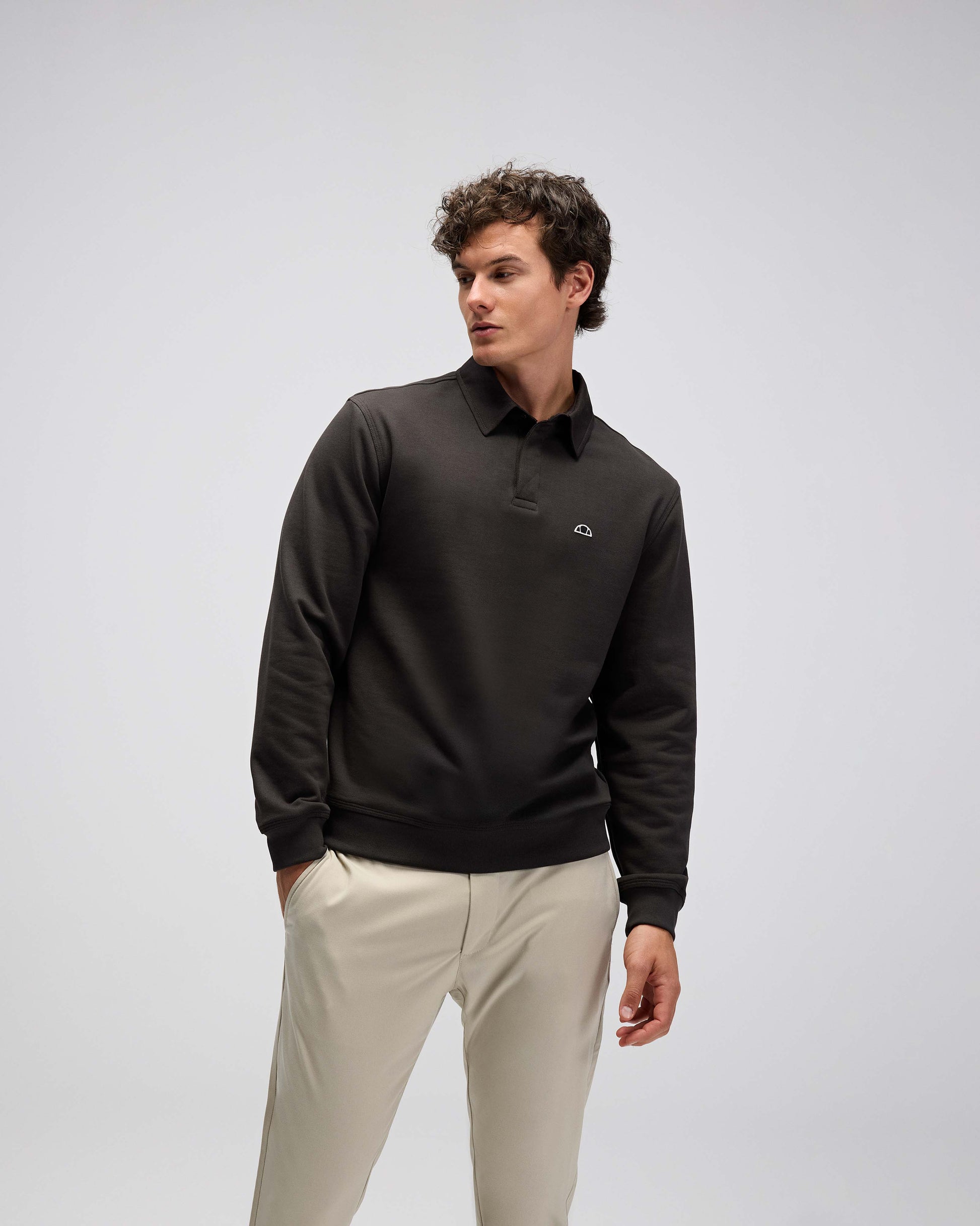 ELLESSE Erkek Haki Polo Sweatshirt EM607KH