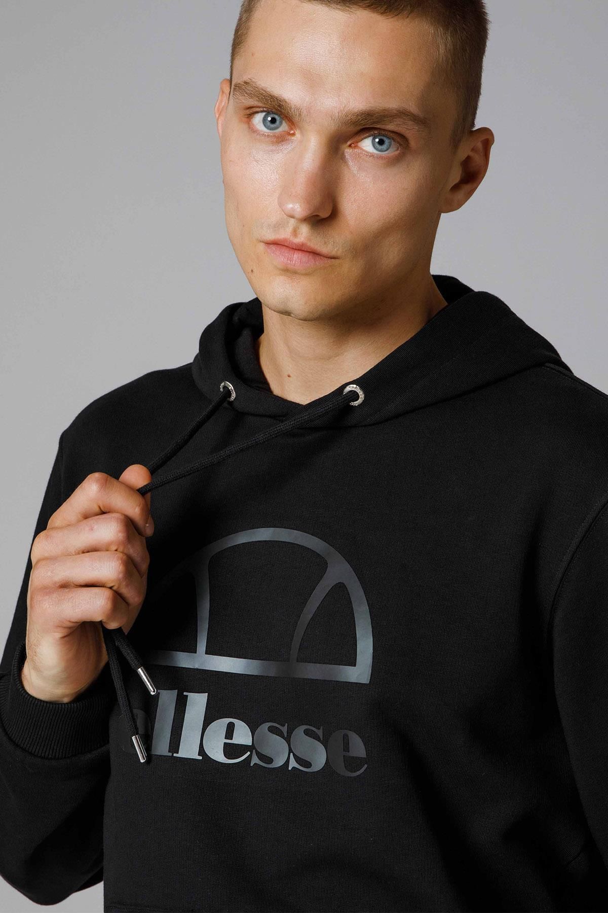 Ellesse Erkek Kapüşonlu Siyah Sweatshirt EM253BK