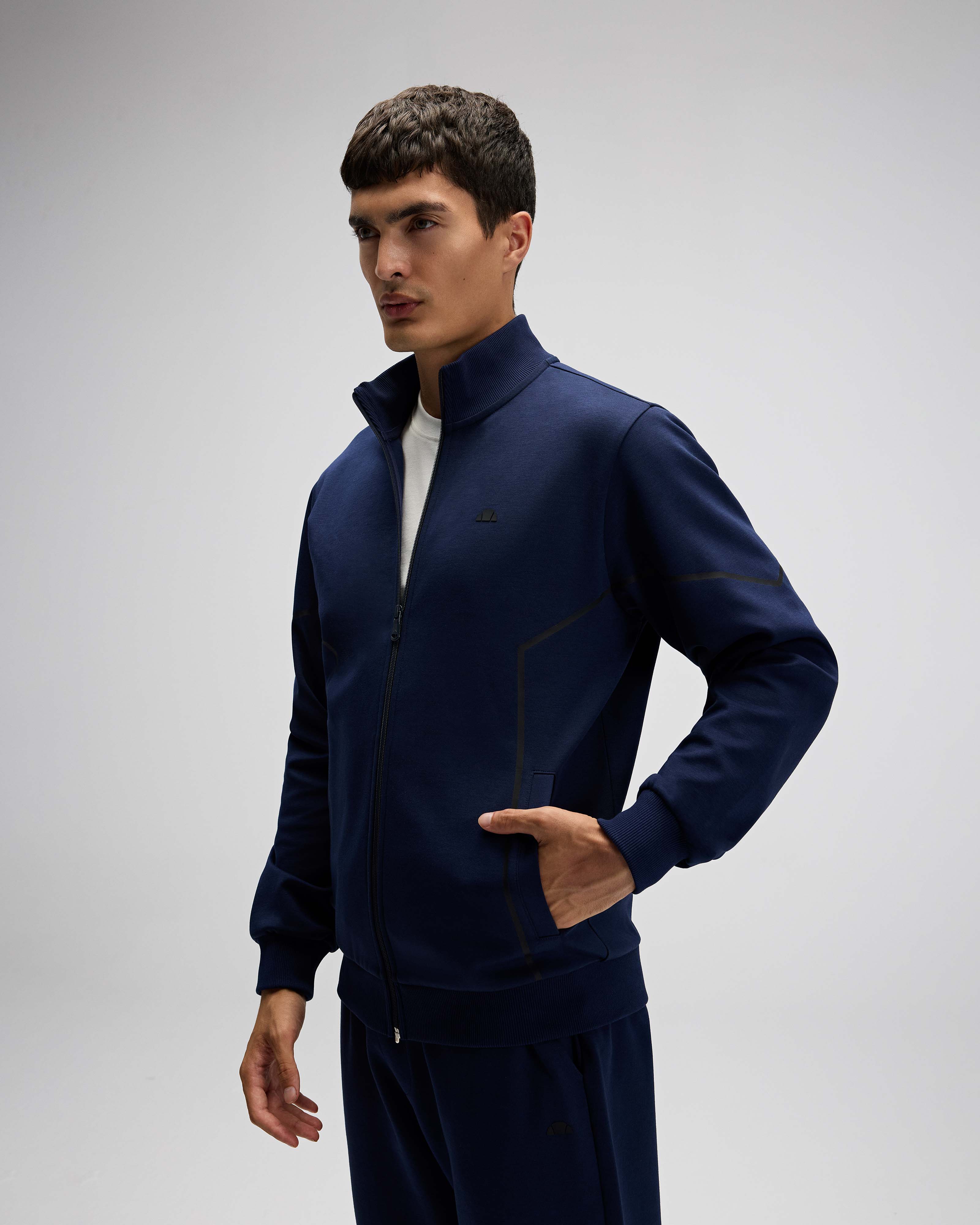 ELLESSE Erkek Lacivert Fermuarlı Sweat EM545NV