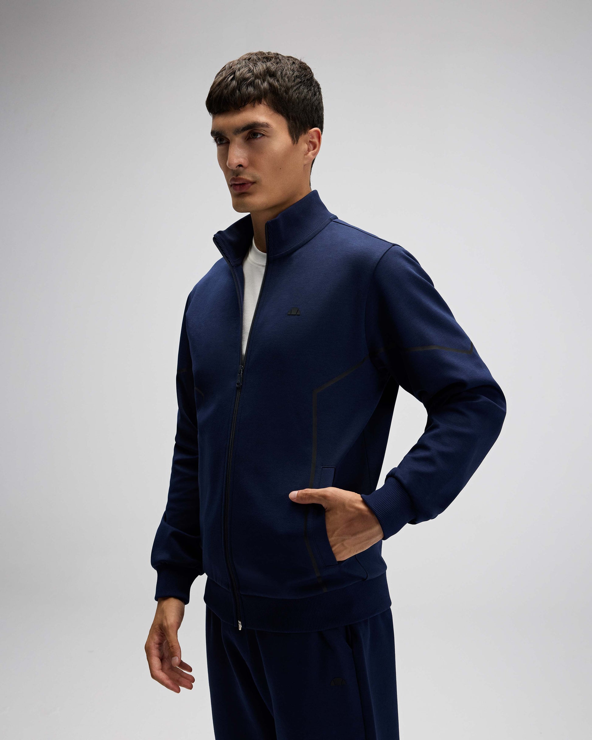 ELLESSE Erkek Lacivert Fermuarlı Sweat EM545NV