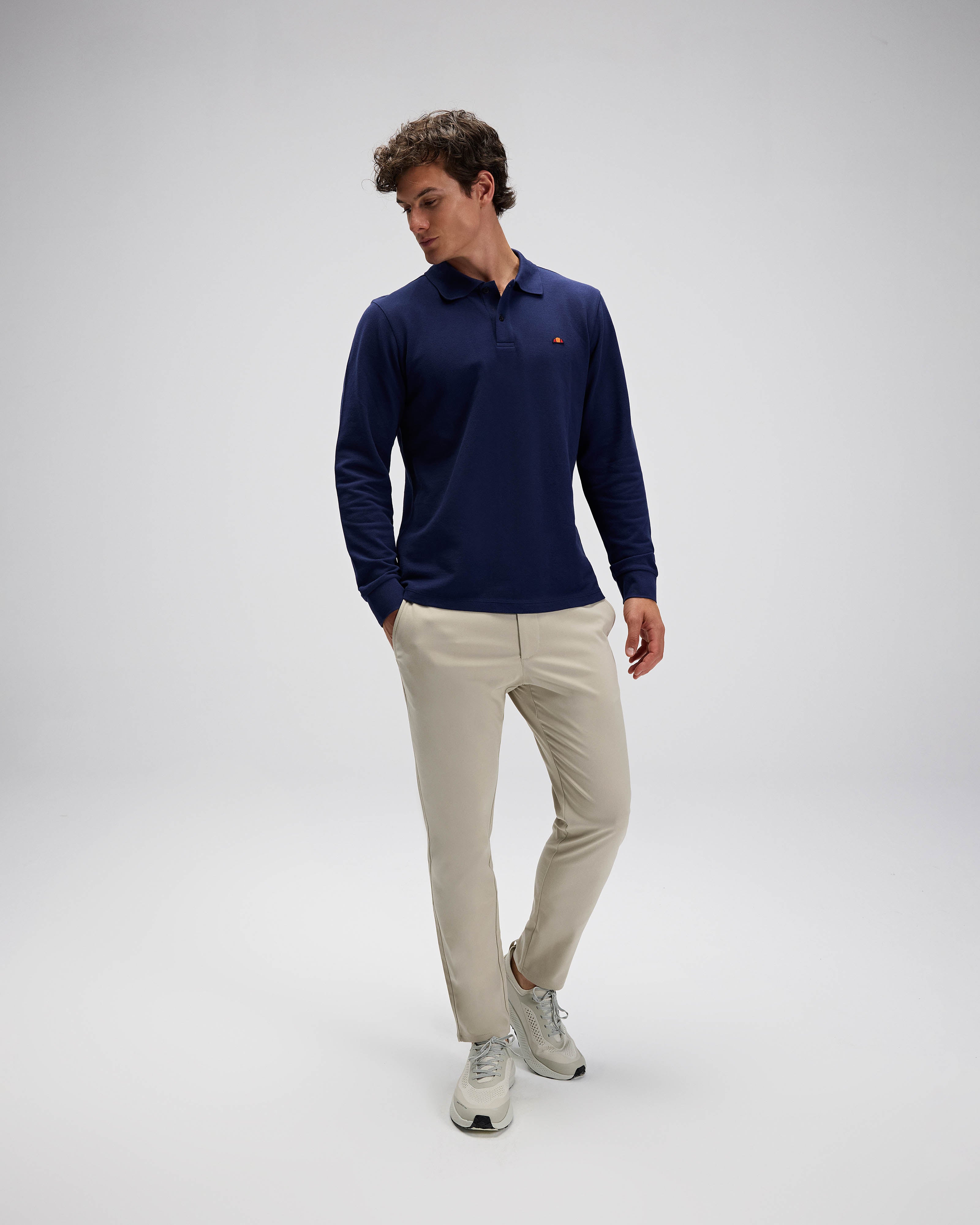 ELLESSE Erkek Lacivert Polo Sweatshirt EM582NV