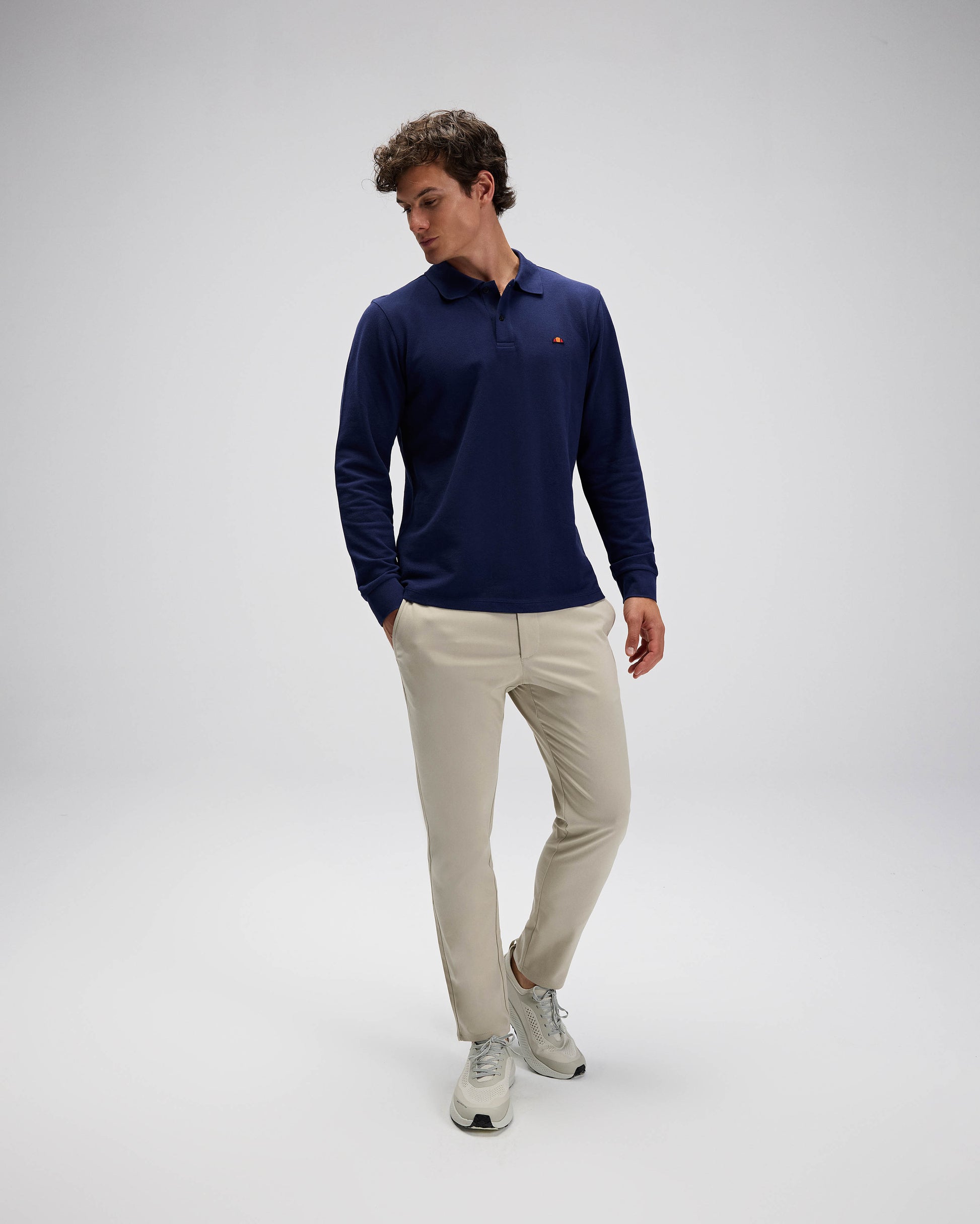 ELLESSE Erkek Lacivert Polo Sweatshirt EM582NV
