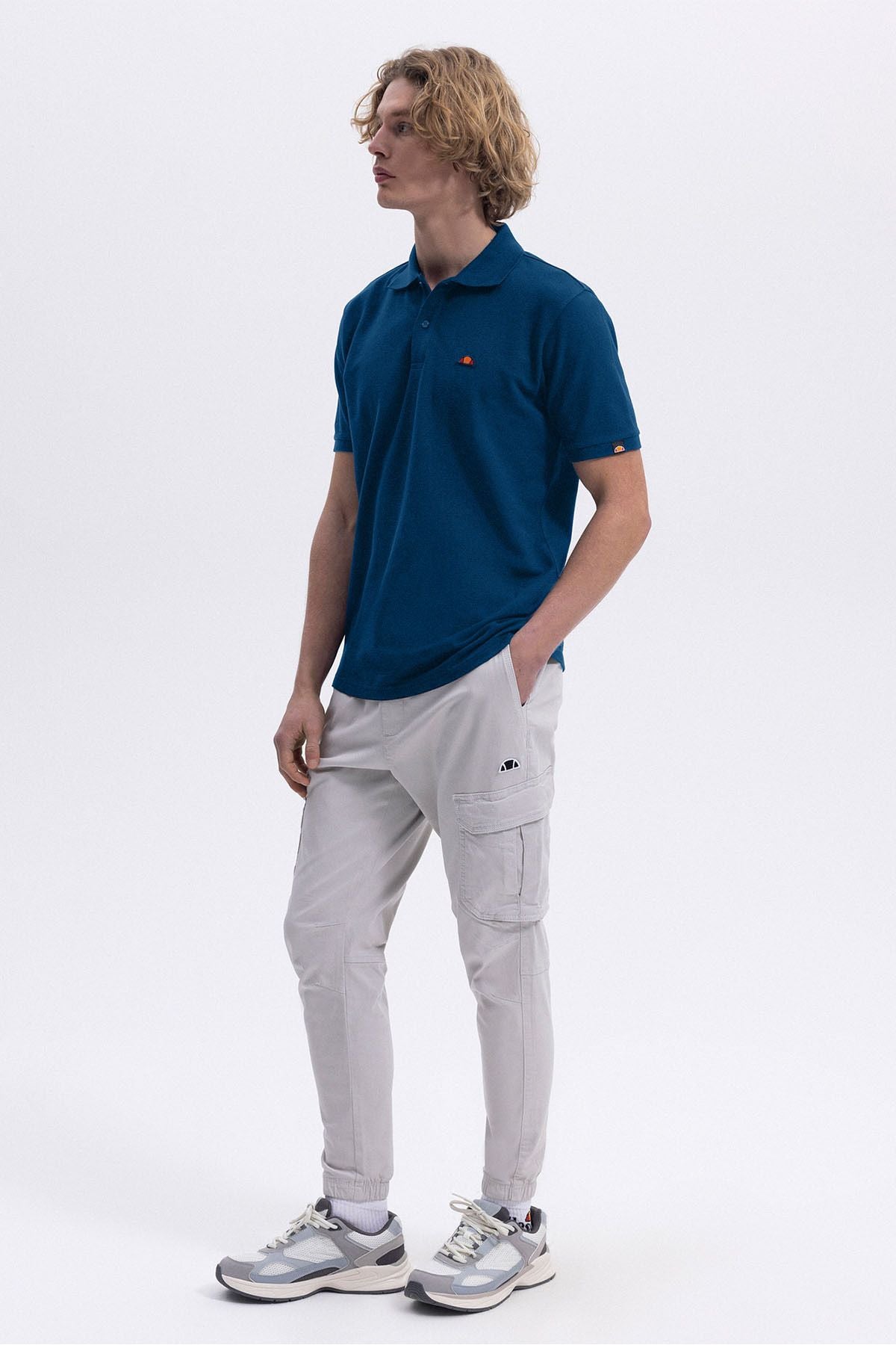 ELLESSE Erkek Lacivert Polo Tişört EM460-1