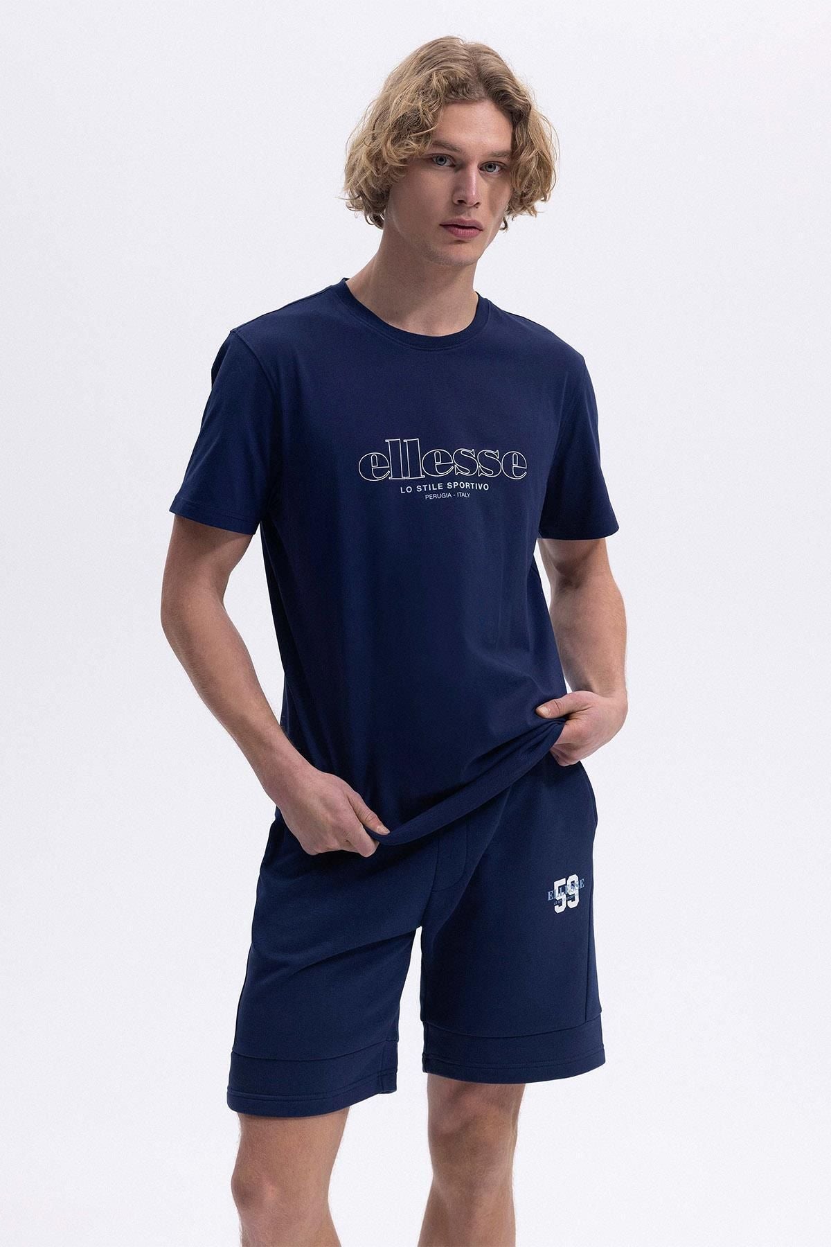 Ellesse Erkek Lacivert Tişört EM451