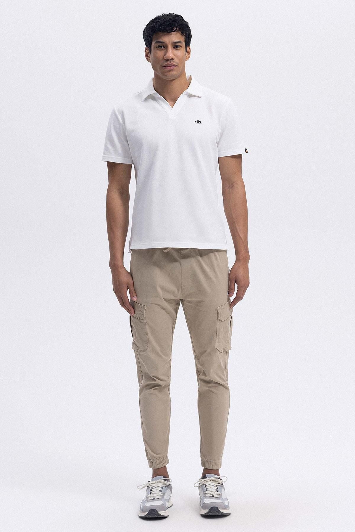 Ellesse Erkek Polo Yaka Beyaz Tişört EM146