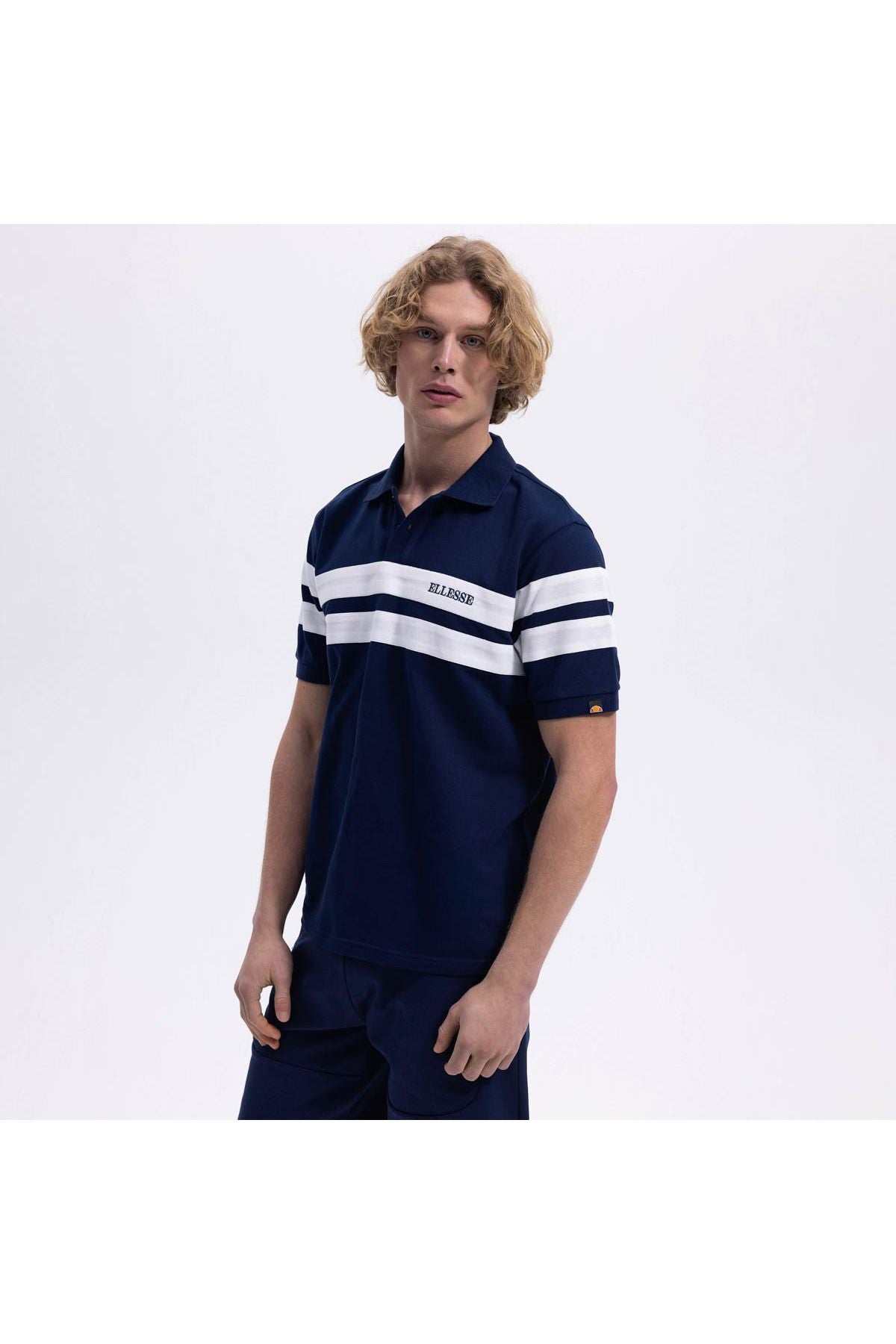 ELLESSE Erkek Lacivert Polo Tişört EM396