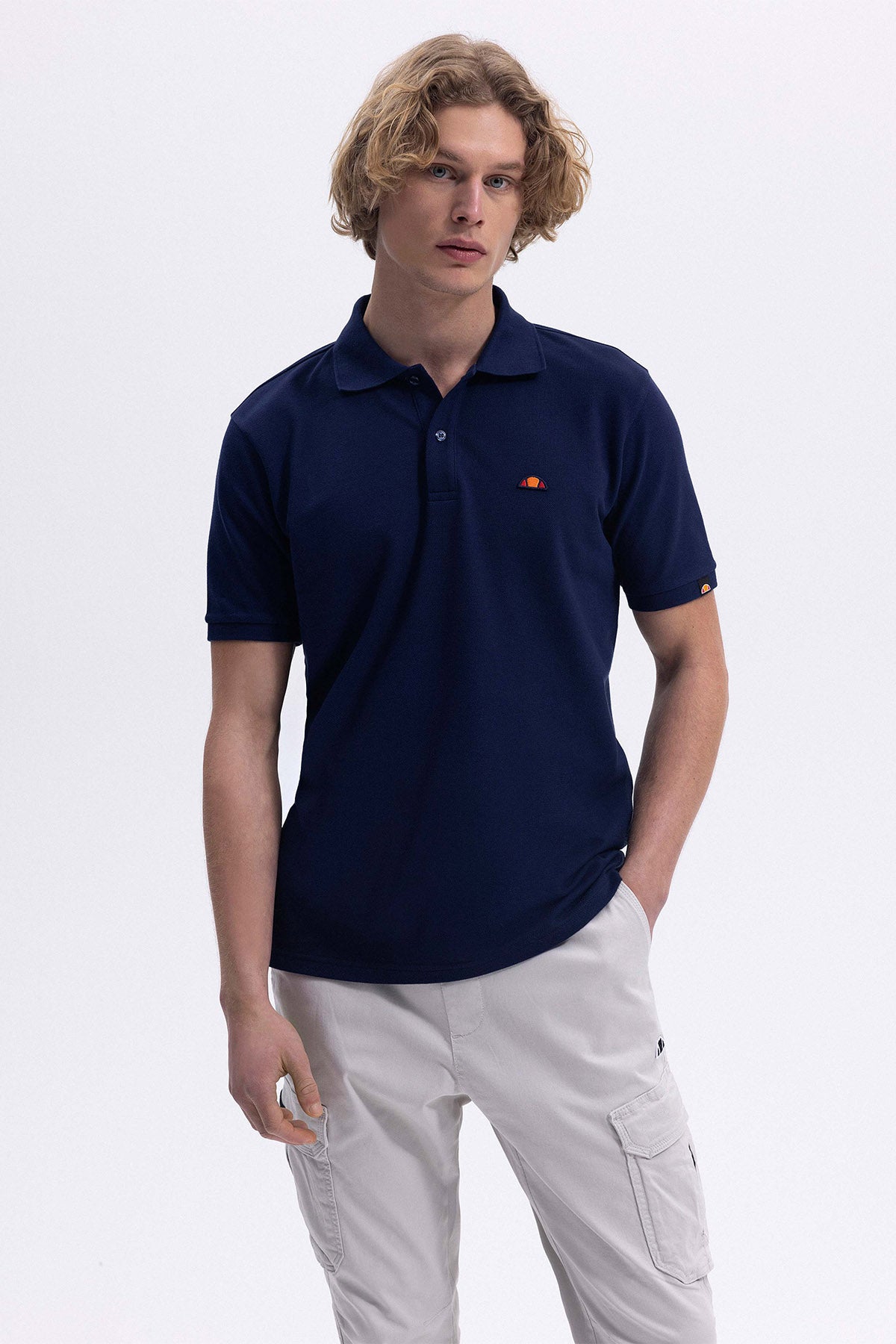 ELLESSE Erkek Lacivert Polo Tişört EM460