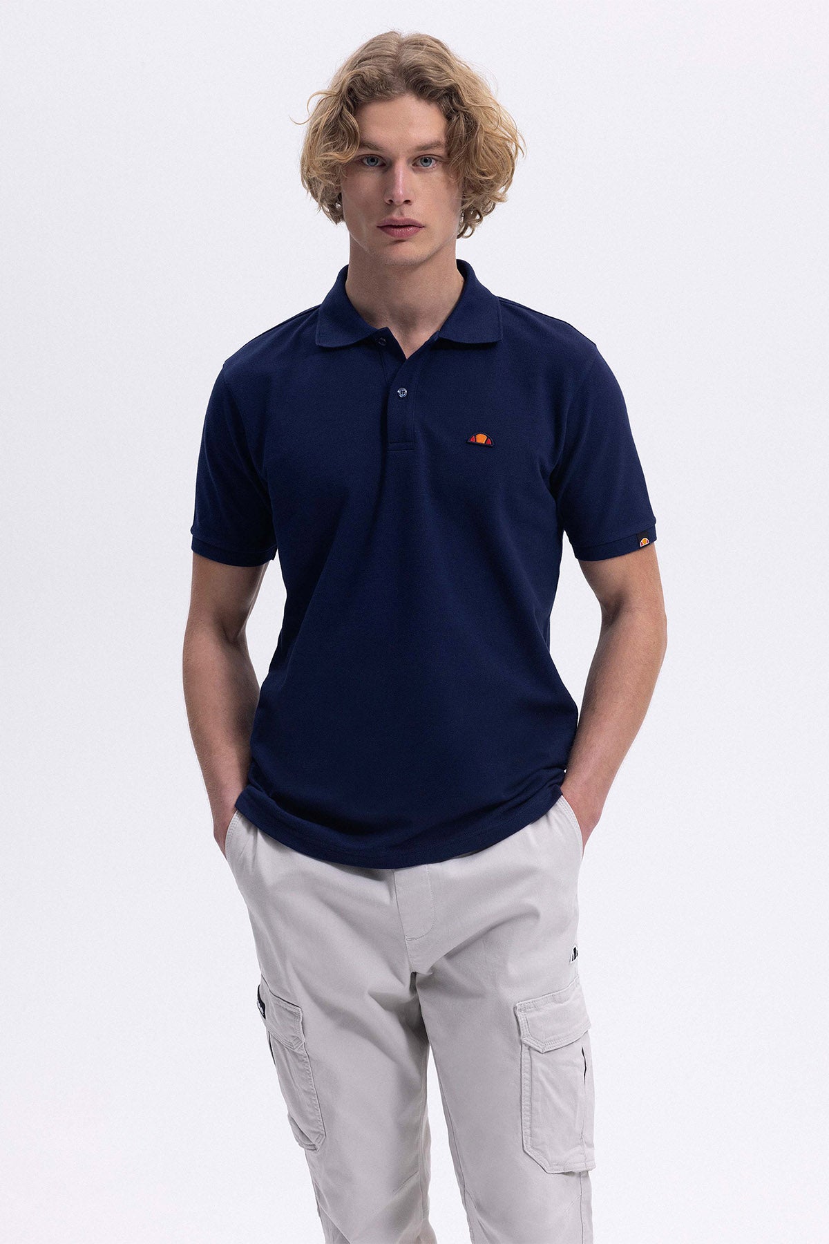 ELLESSE Erkek Lacivert Polo Tişört EM460