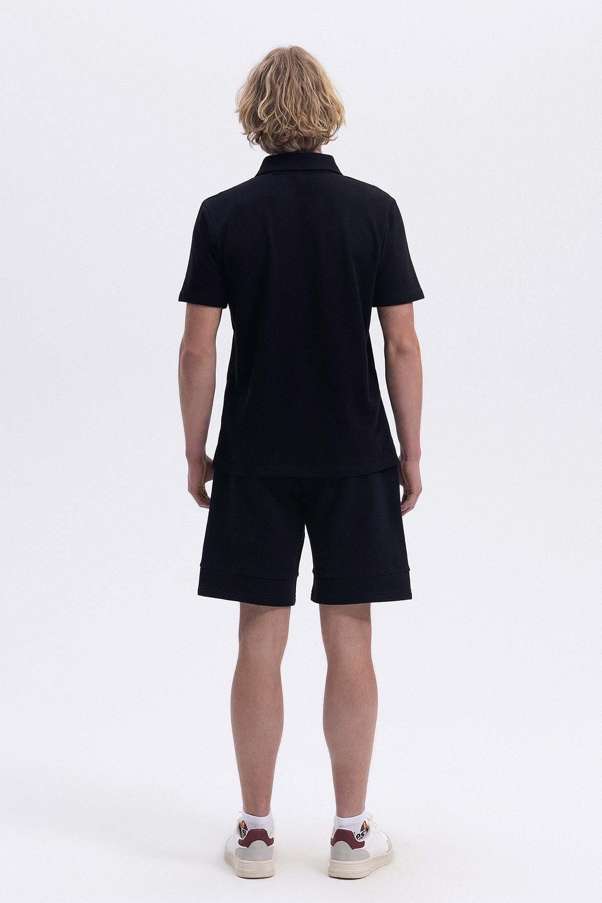Ellesse Erkek Polo Yaka Siyah Tişört EM146
