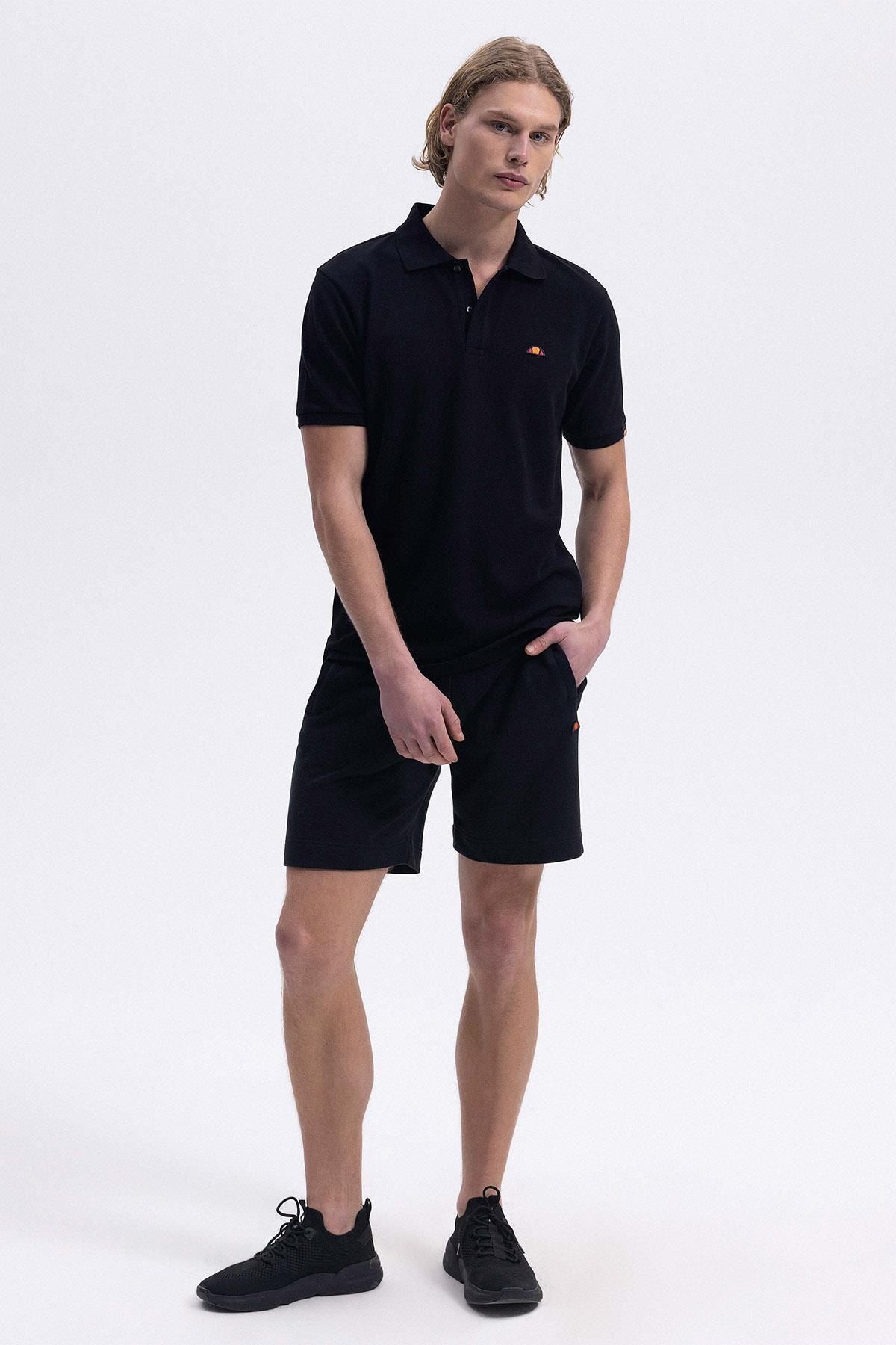 ELLESSE Erkek Siyah Polo Tişört EM460