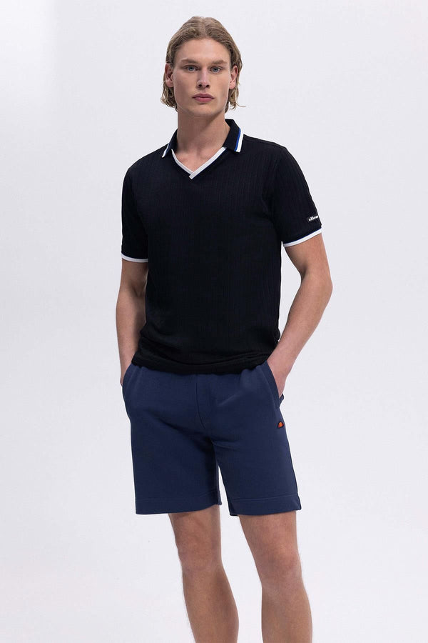 Ellesse Erkek Polo Yaka Siyah Tişört EM491