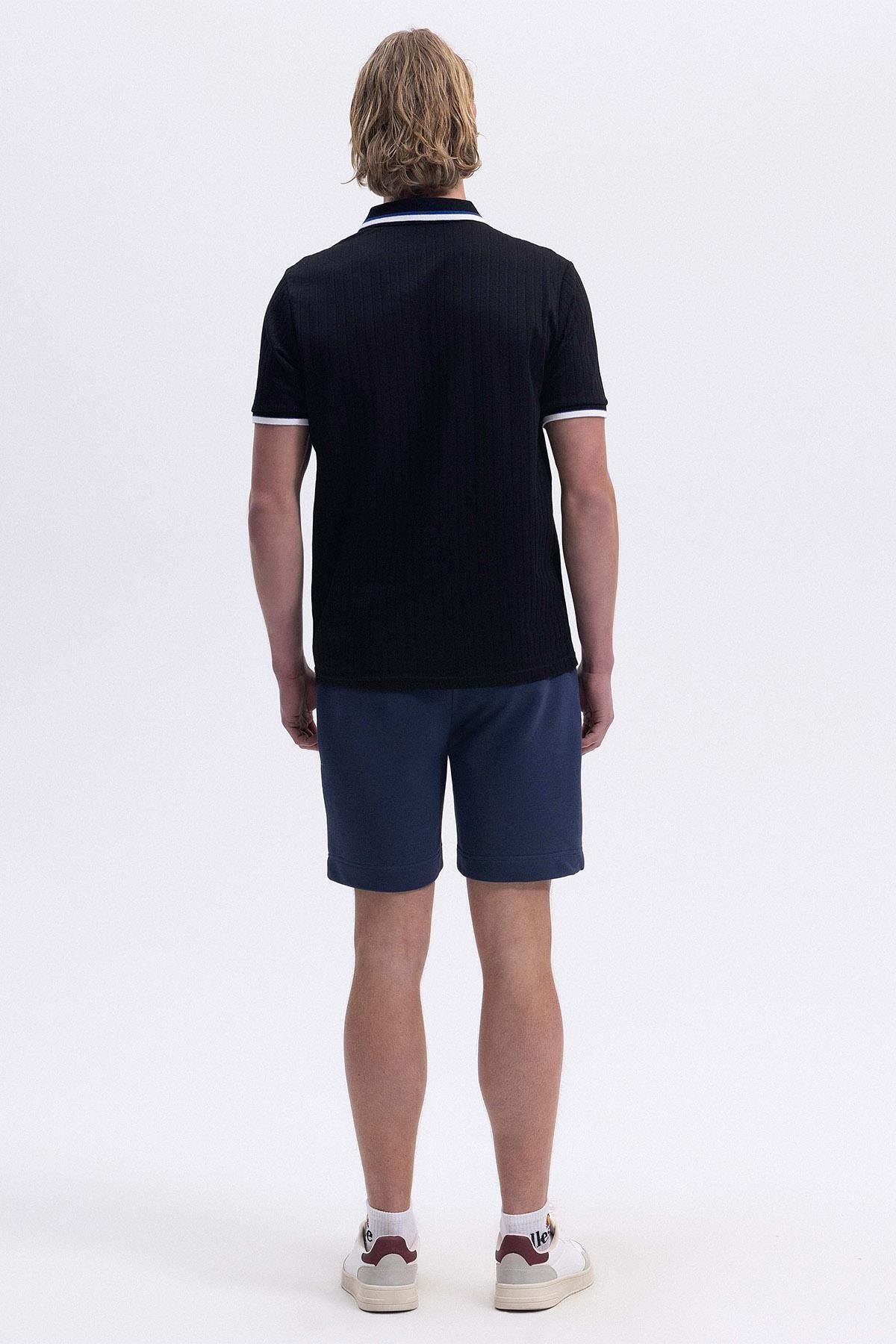 Ellesse Erkek Polo Yaka Siyah Tişört EM491