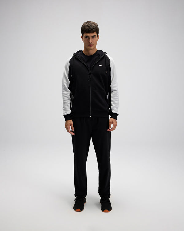 ELLESSE Erkek Siyah Fermuarlı Kapüşonlu Sweat EM560BK