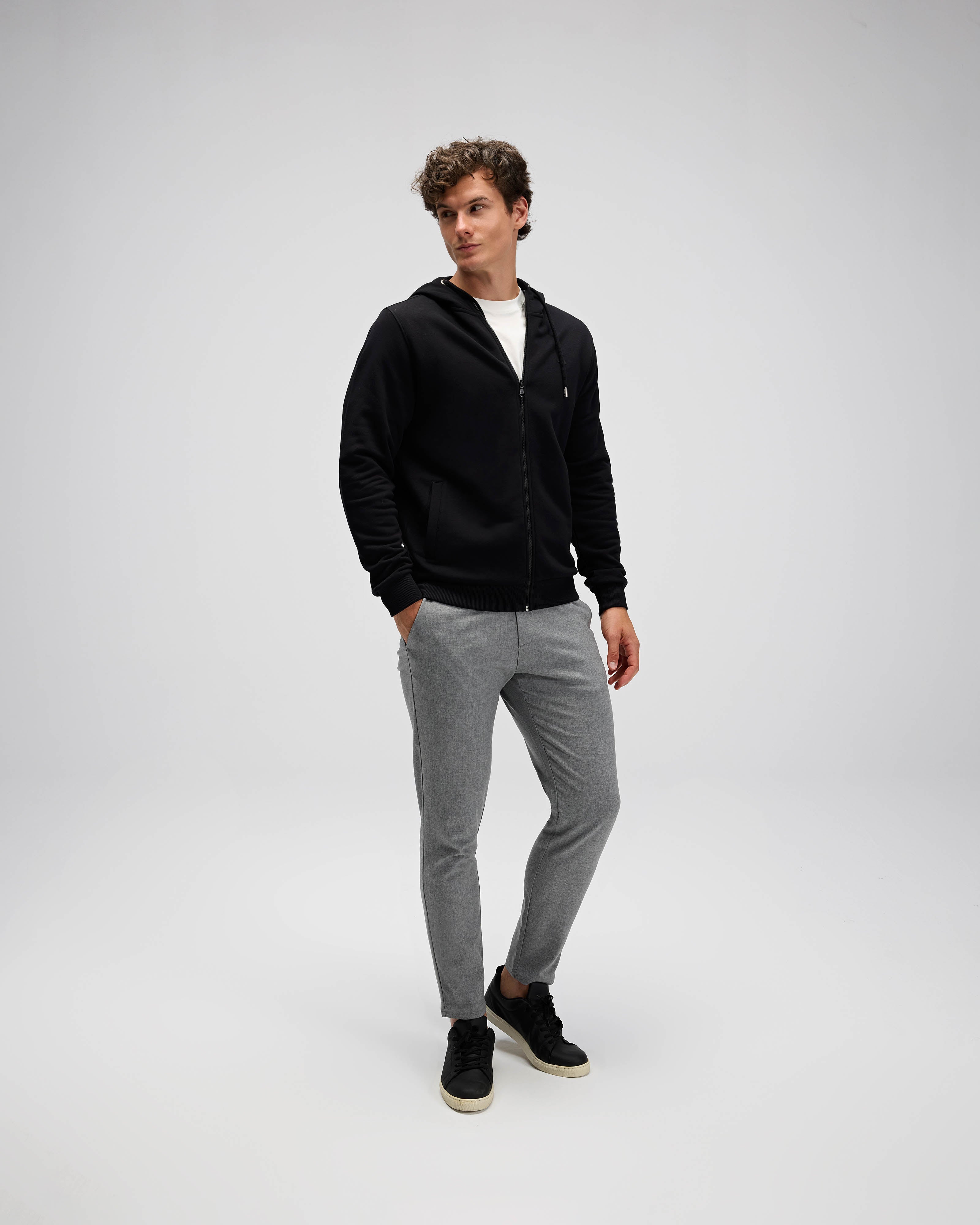ELLESSE Erkek Siyah Kapüşonlu Sweat EM555BK