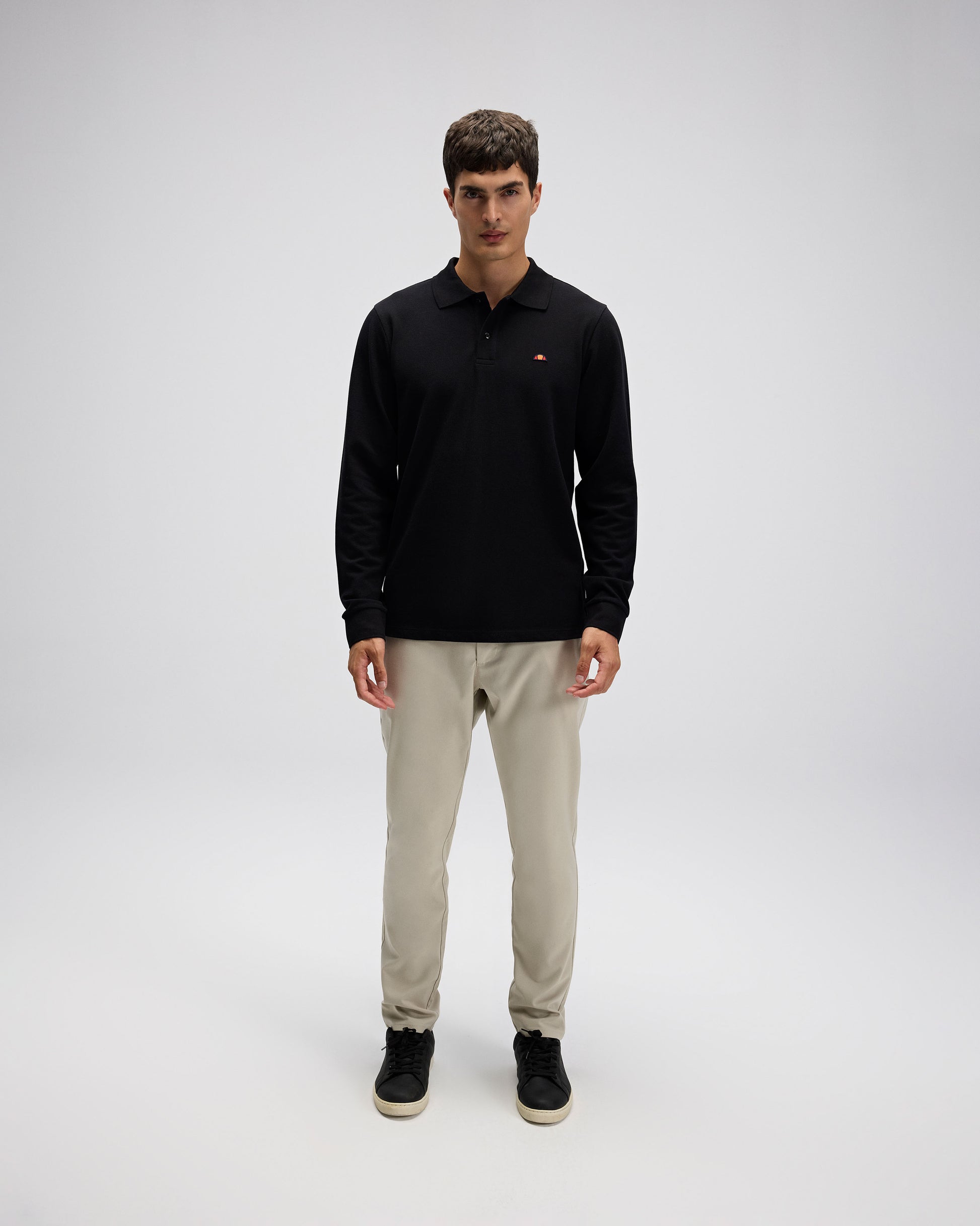 ELLESSE Erkek Siyah Polo Sweatshirt EM582BK