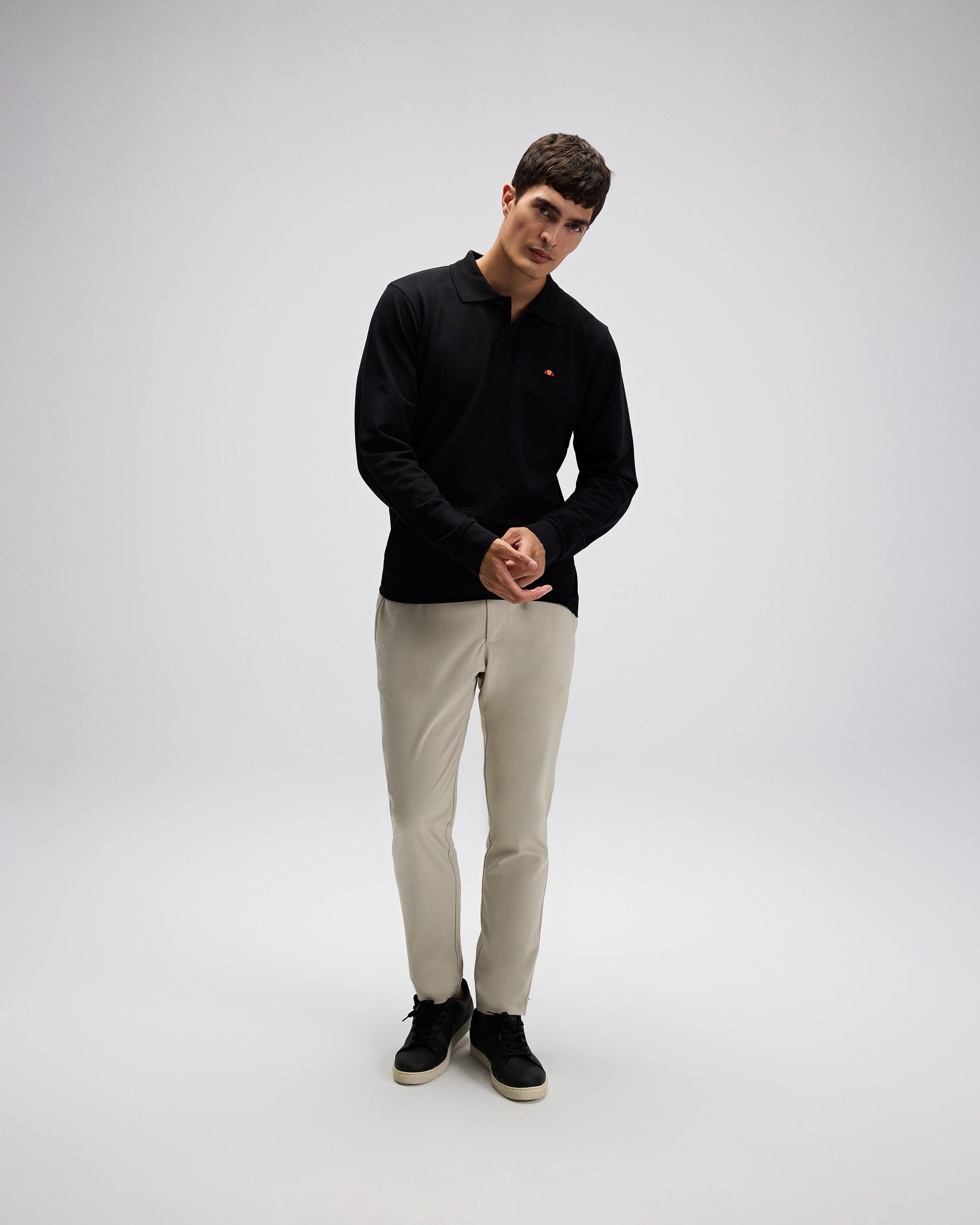 ELLESSE Erkek Siyah Polo Sweatshirt EM582BK