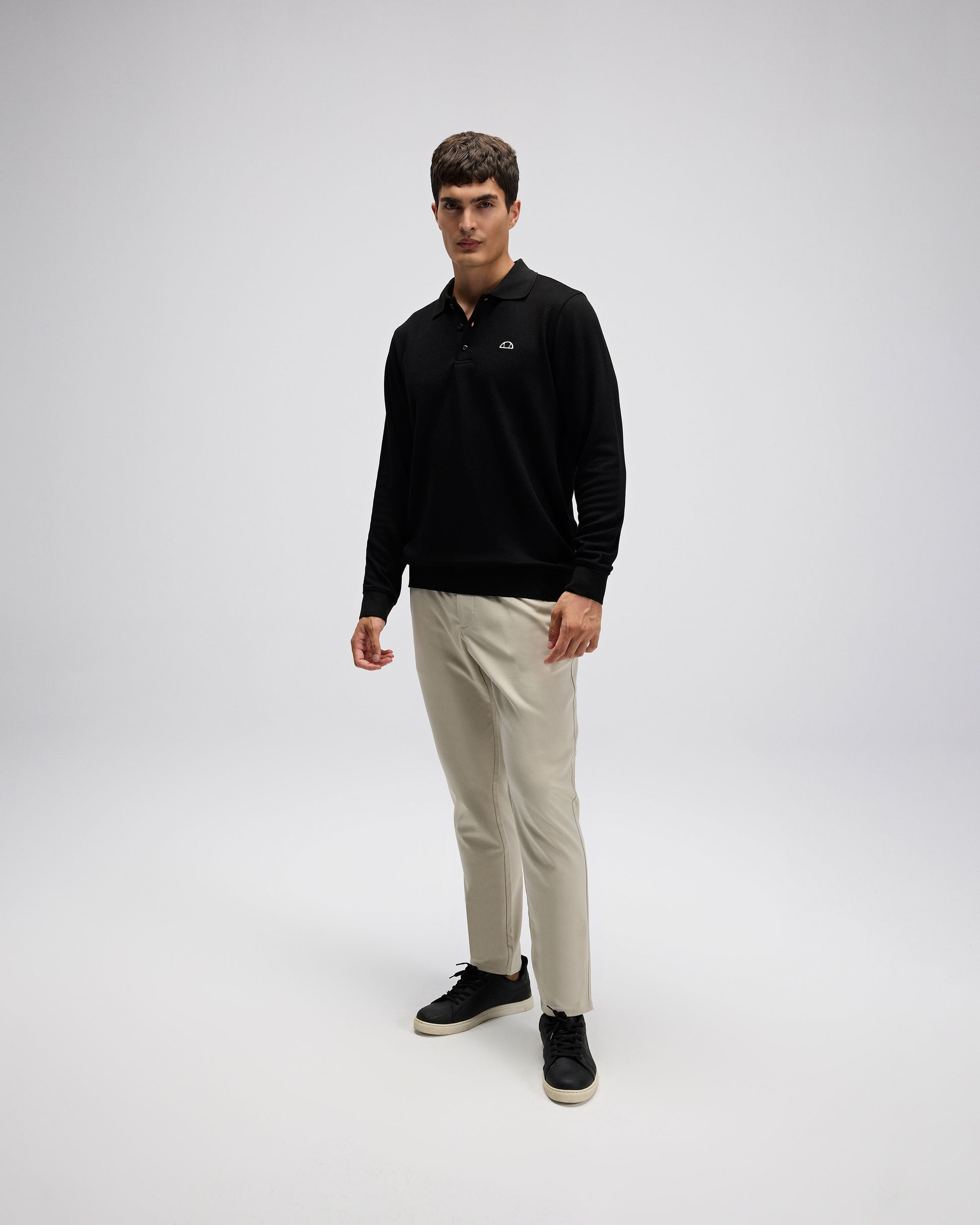 ELLESSE Erkek Siyah Polo Sweatshirt EM607BK