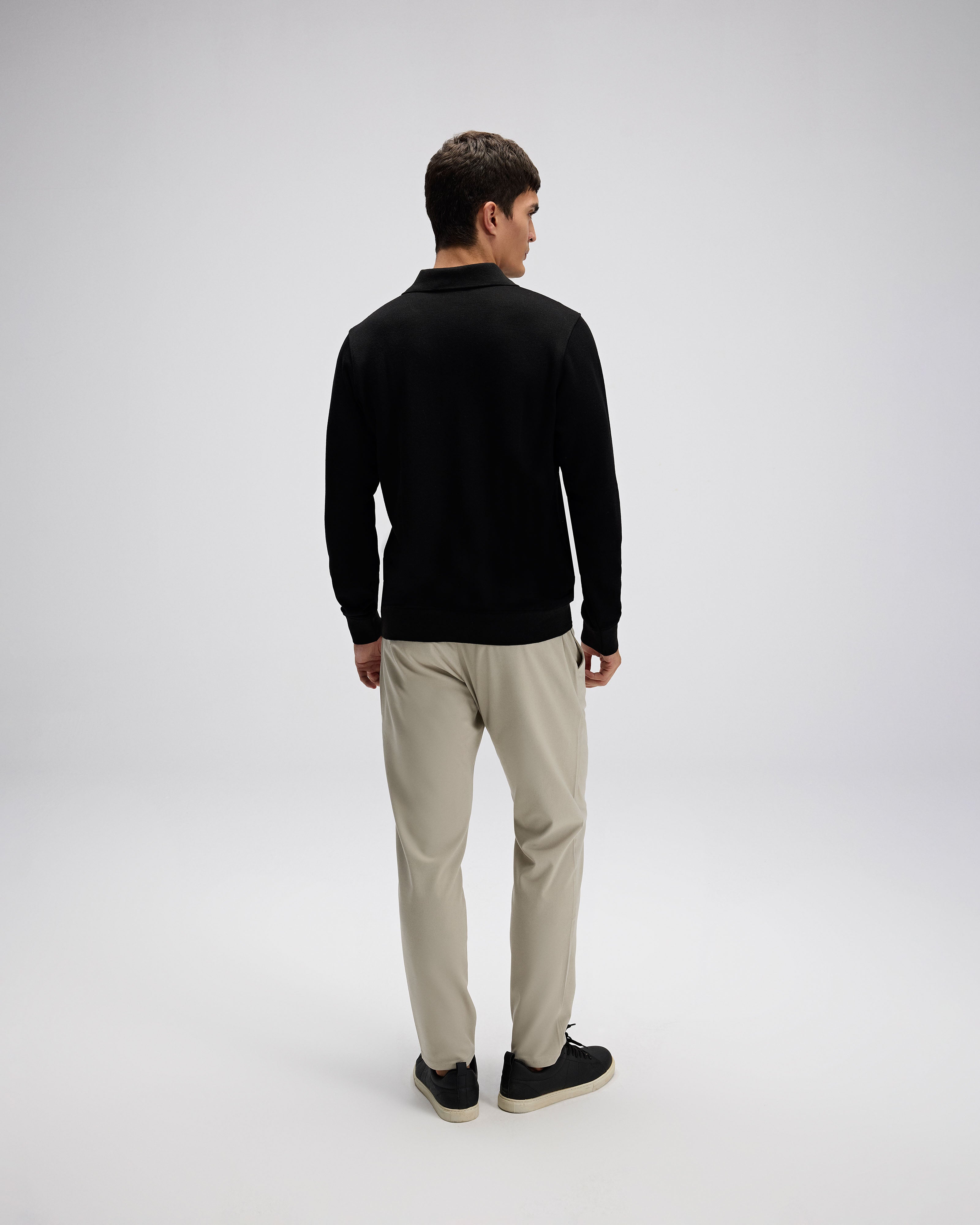 ELLESSE Erkek Siyah Polo Sweatshirt EM607BK