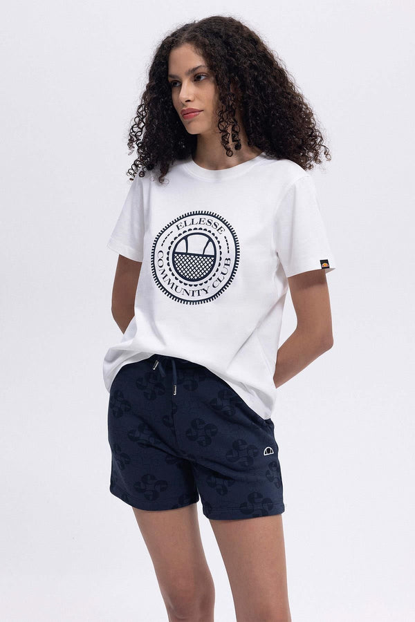Ellesse Erkek Yuvarlak Yaka Beyaz Tişört EF444