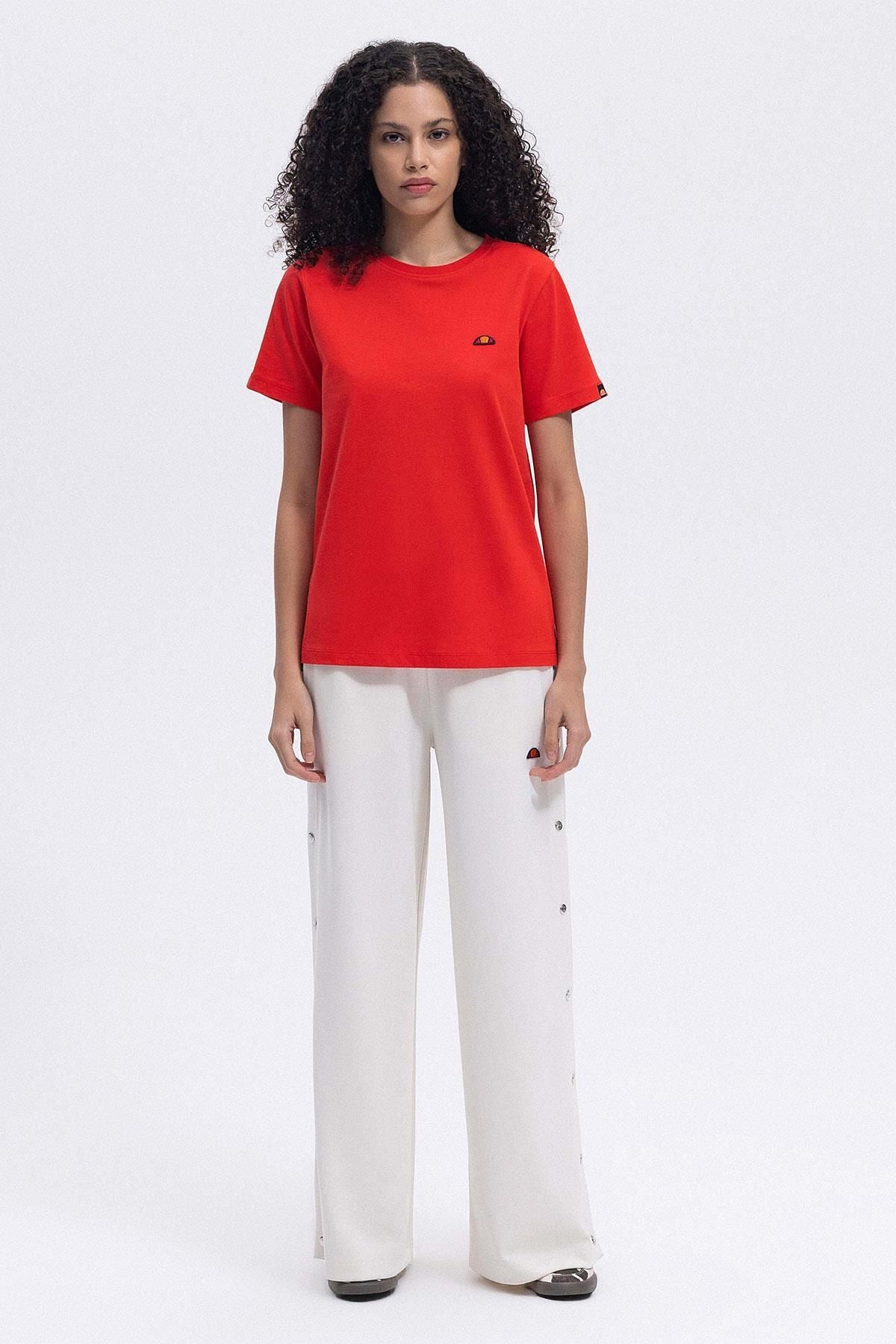 Ellesse Kadın Bisiklet Yaka Kırmızı Tişört EF1741RD