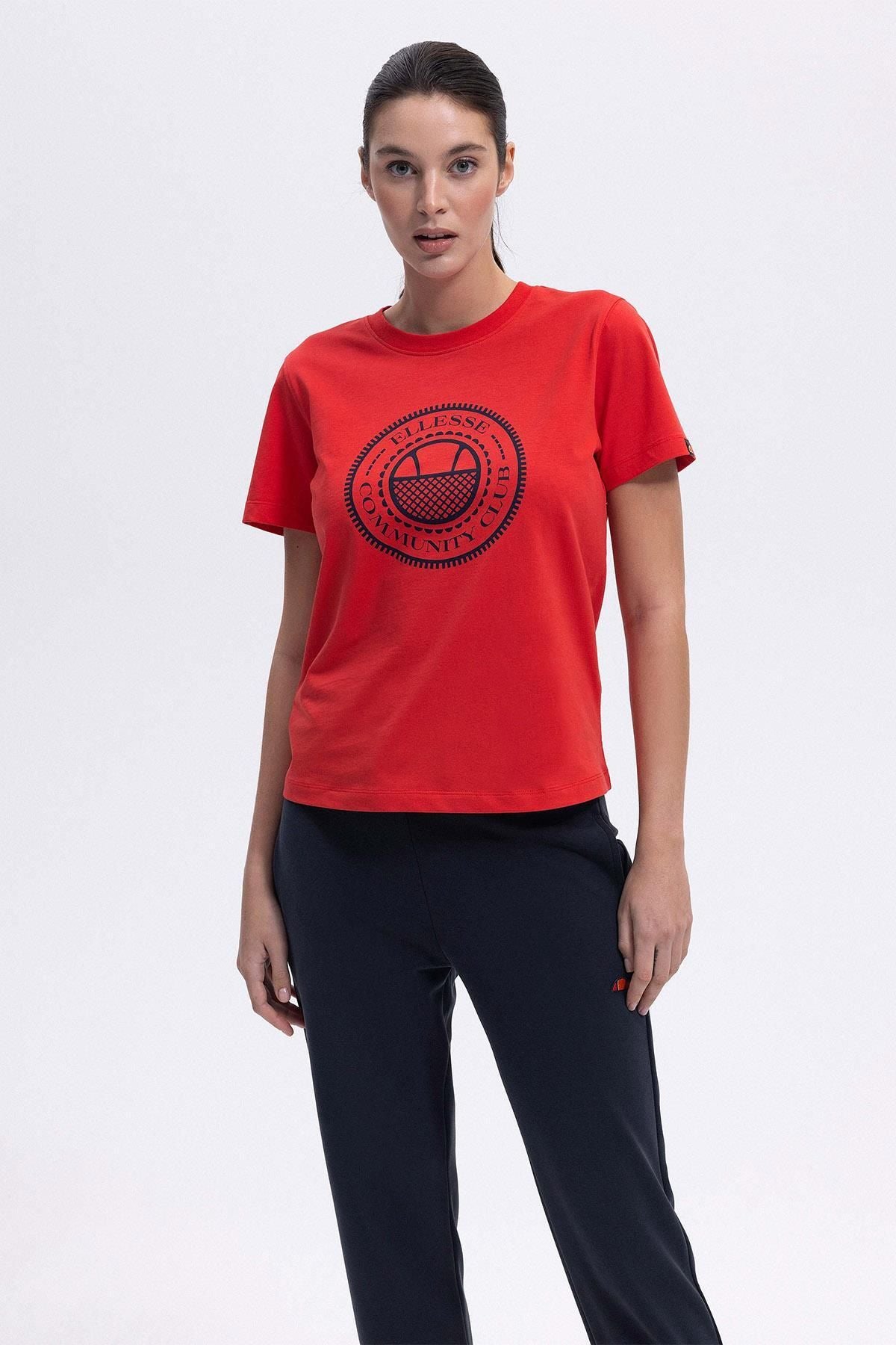ELLESSE Kadın Kırmızı Tişört EF444