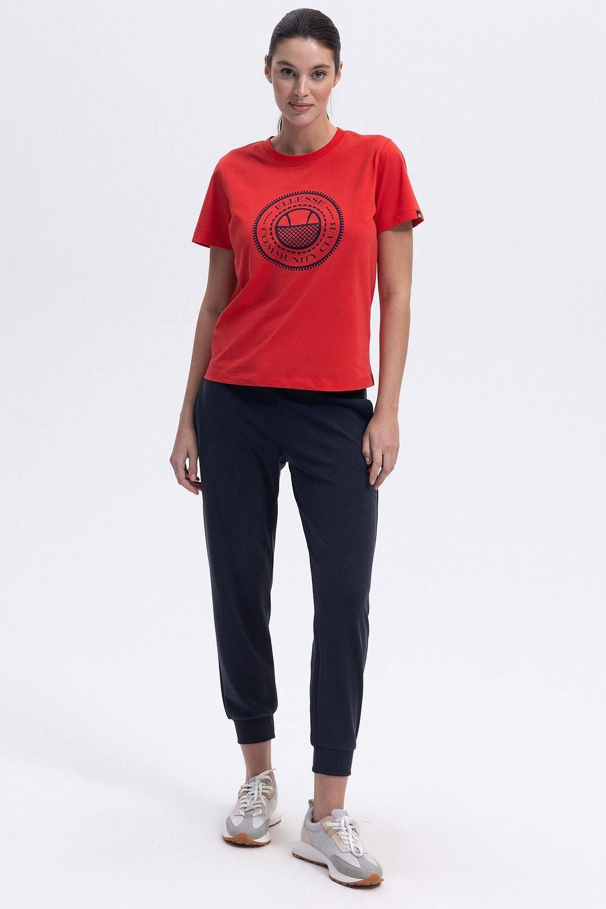 ELLESSE Kadın Kırmızı Tişört EF444